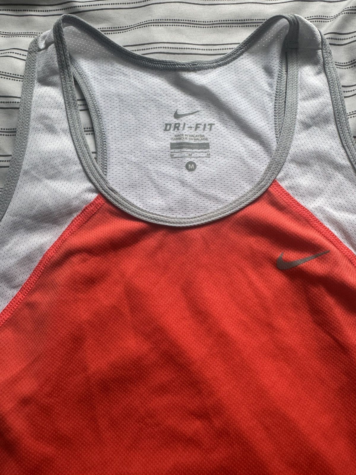 Nike Nike Dri-Fit Racerback Tank Red White Medium Size M / US 6-8 / IT 42-44 - 2 Thumbnail