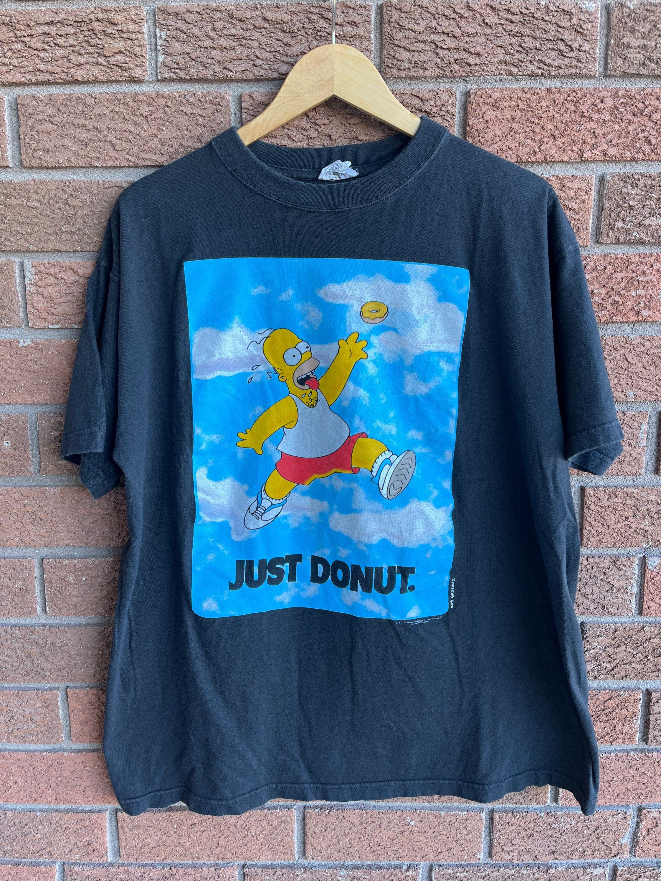 Vintage Vintage Air Homer Just Donut Simpsons T-shirt Size US L / EU 52-54 / 3 - 1 Thumbnail