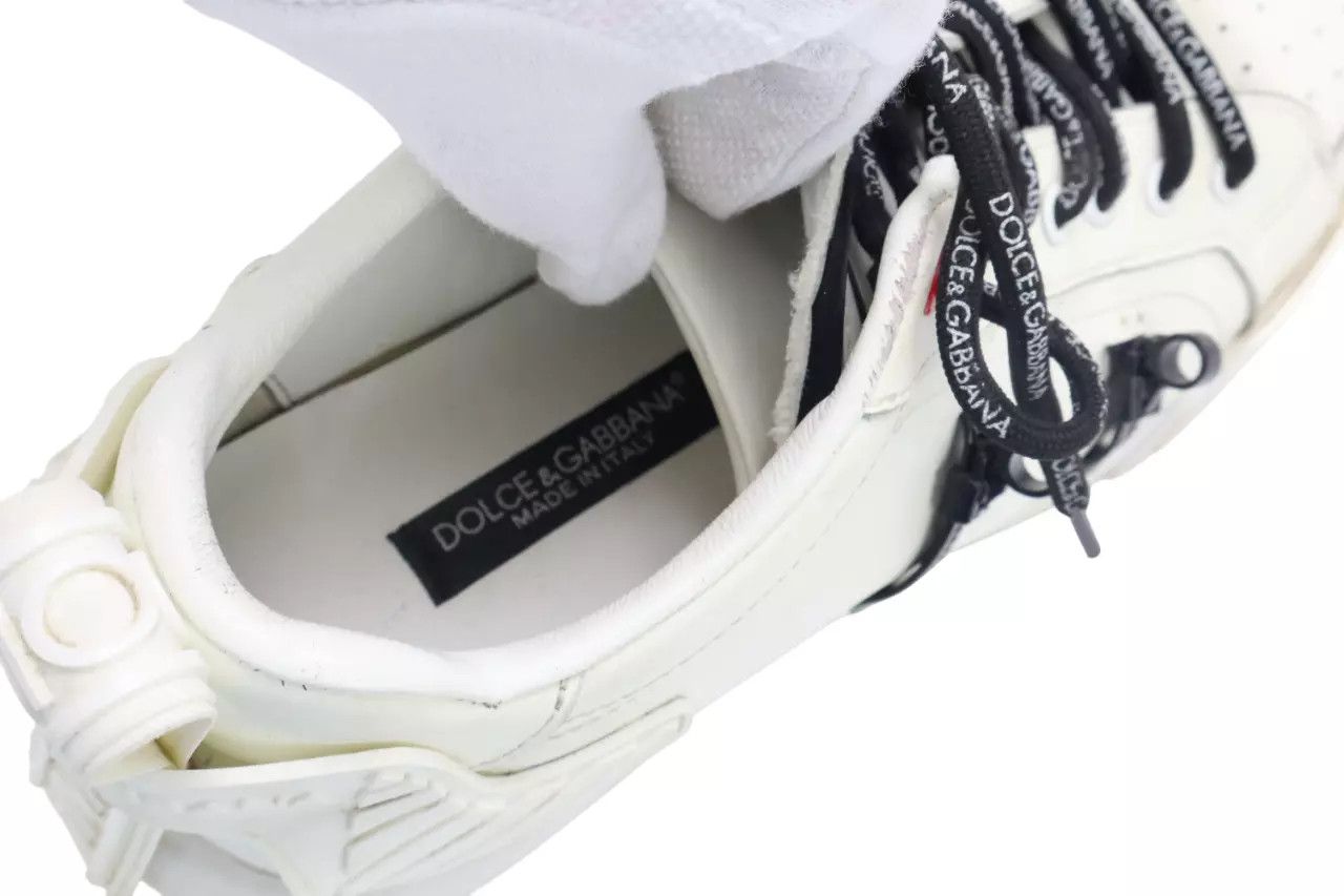 Dolce & Gabbana DOLCE & GABBANA Sneakers Men's EU 42 White Leather Low Top Size US 9 / EU 42 - 9 Thumbnail