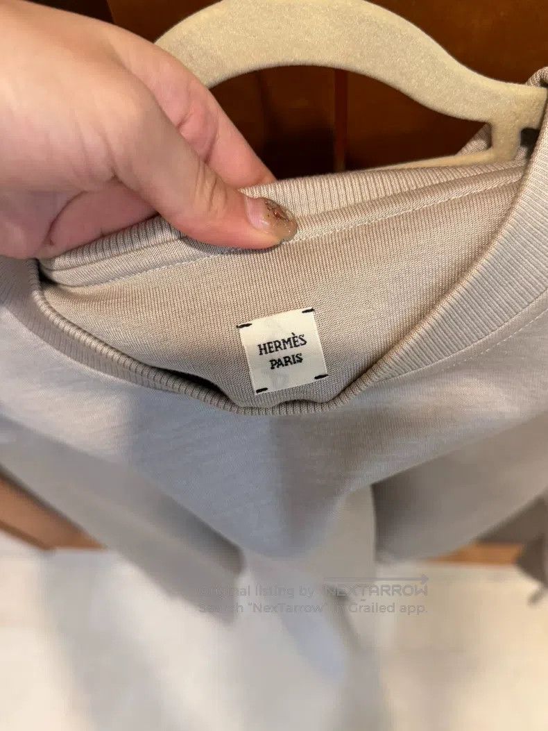 Hermes Hermes Khaki Colored Crew Neck Underwear Size XS / US 0-2 / IT 36-38 - 3 Thumbnail