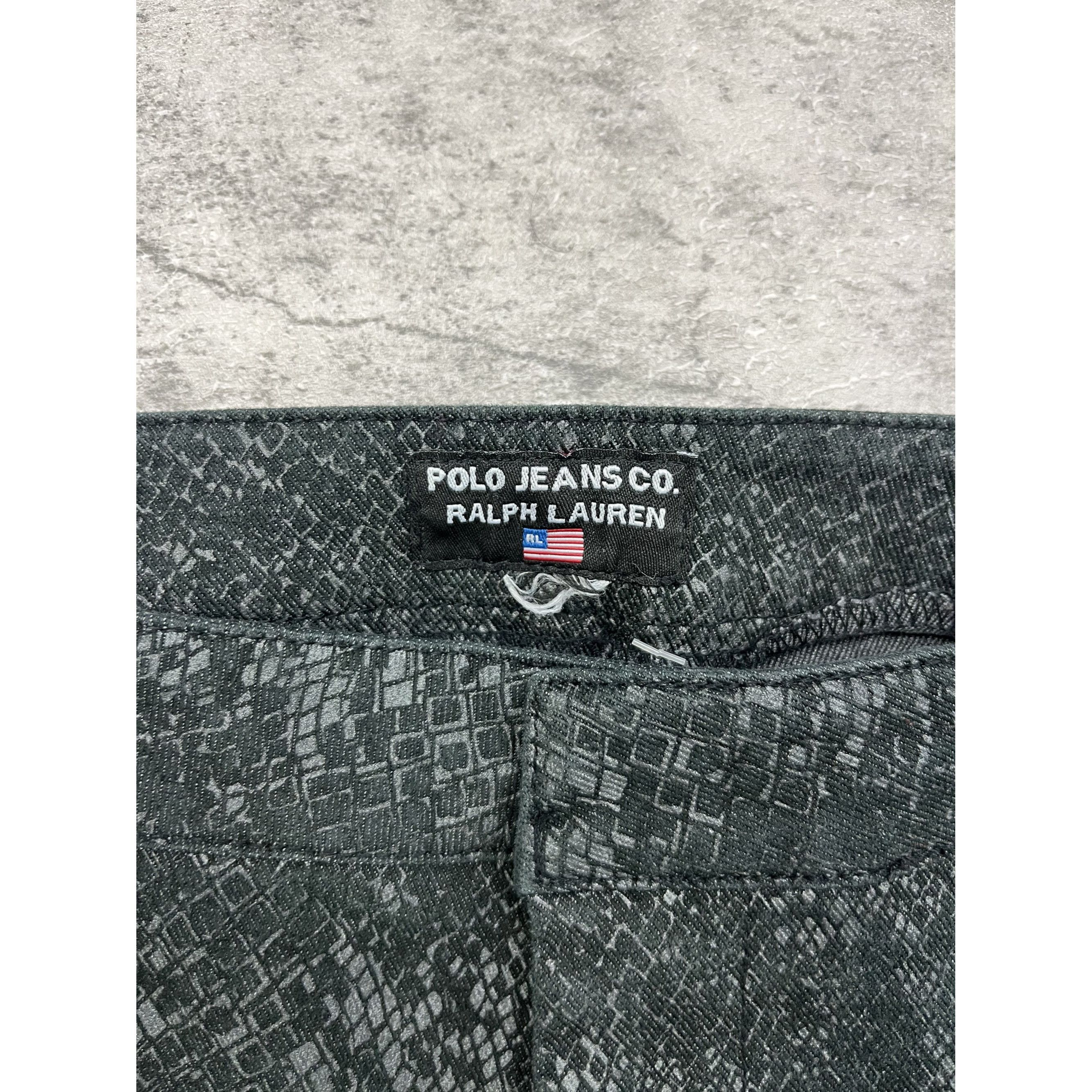 Other Vintage Polo Ralph Lauren Jeans Snake Patterned Pants Size 30" / US 8 / IT 44 - 4 Thumbnail