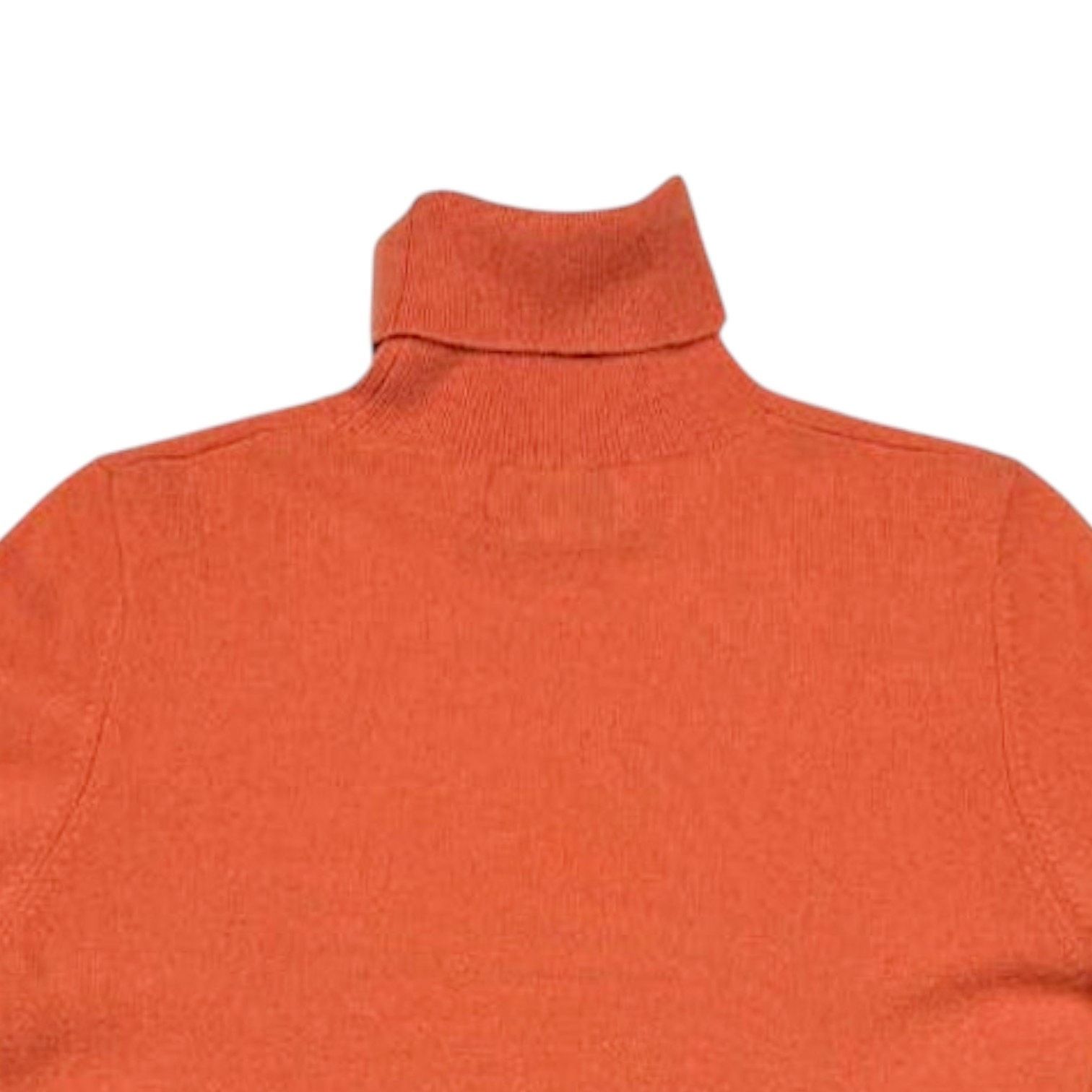 Bloomingdale's Bloomingdale’s Cashmere Orange Sweater | Size L Size L / US 10 / IT 46 - 4 Thumbnail