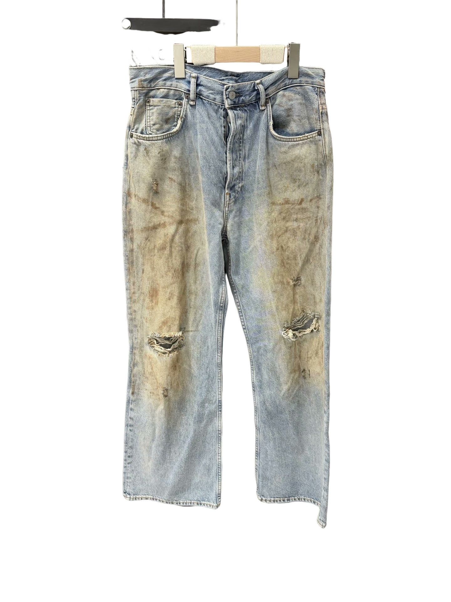 Acne Studios Acne Studios Penicillin Distressed Denim Jeans Size 32 Size US 32 / EU 48 - 1 Thumbnail