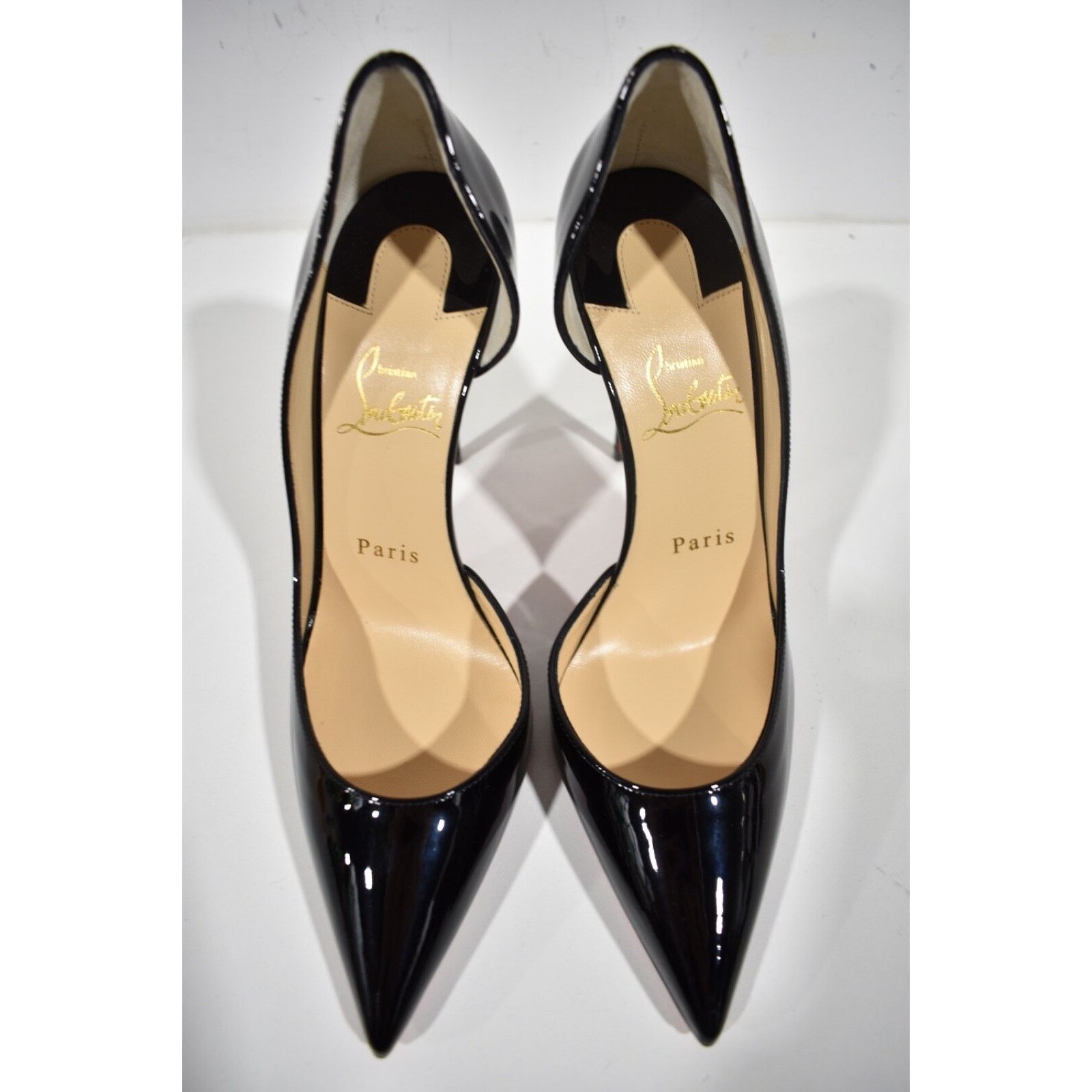 Christian Louboutin Christian Louboutin Iriza 100 Black Patent Leather Classic Size US 7.5 / IT 37.5 - 7 Thumbnail