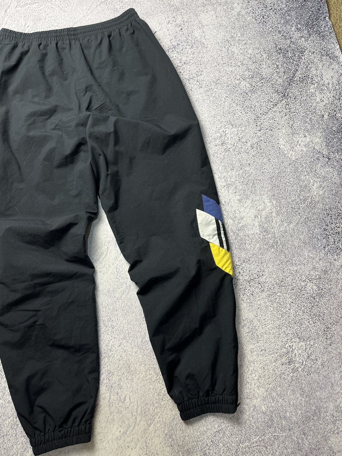 Adidas Vintage Adidas Track Pants Grape Black Nylon White Logo 90s Size US 34 / EU 50 - 23 Thumbnail