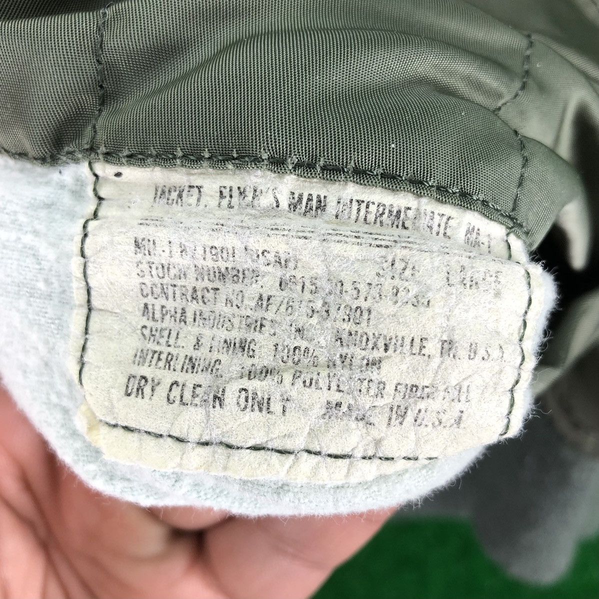 Vintage 80's Alpha Industries MADE IN USA Bomber Jacket MA-1