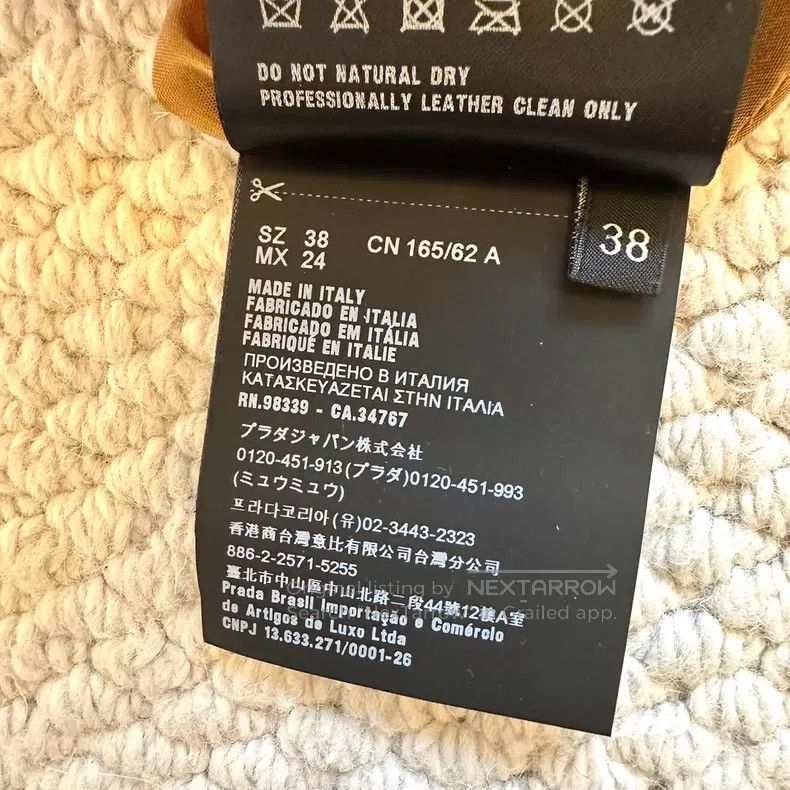 Prada Prada Cowhide skirt Size 25" / US 0 / IT 36 - 7 Thumbnail