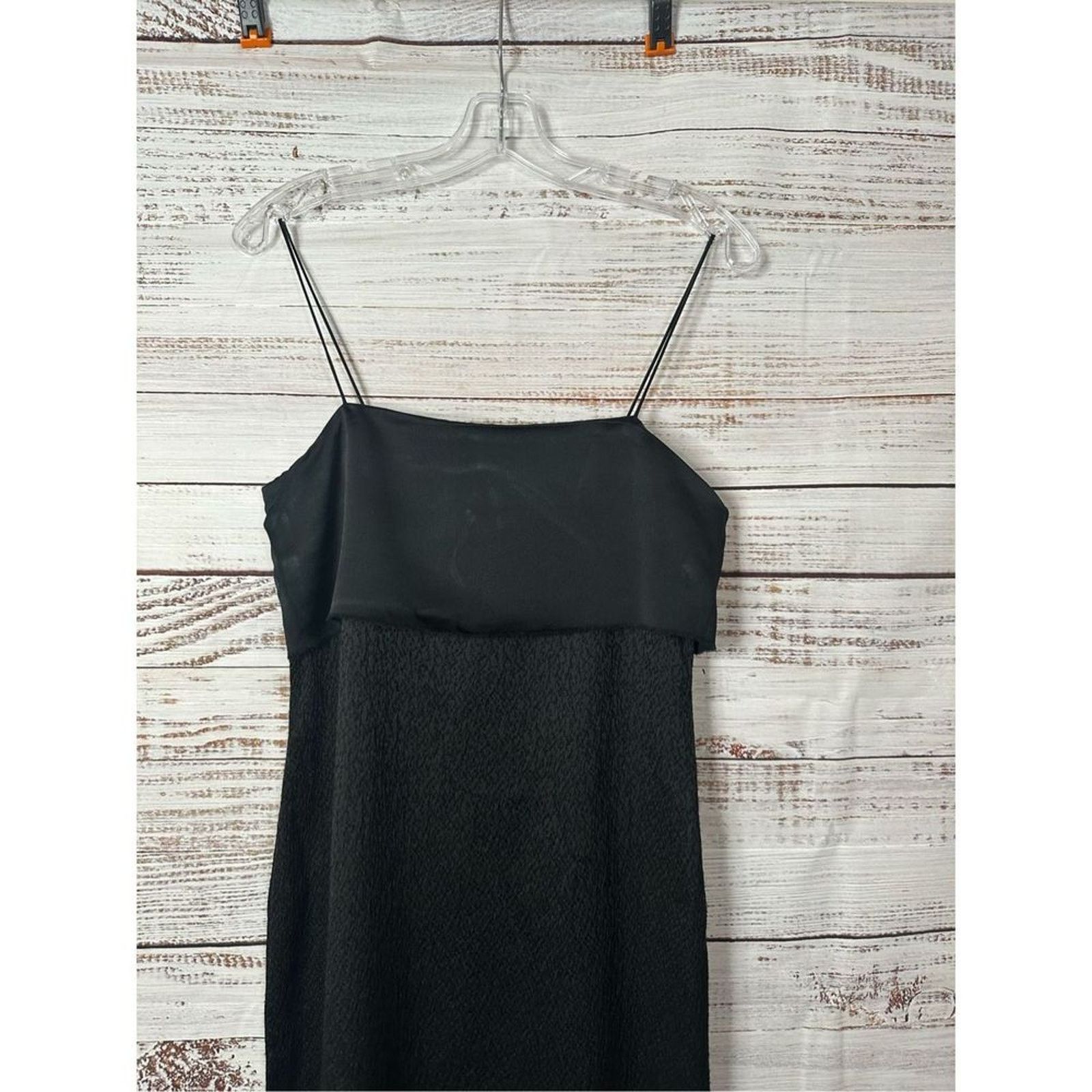 EDUN Edun Spaghetti Strap Midi Slip Dress Black Size XS NWT Size XS / US 0-2 / IT 36-38 - 11 Thumbnail