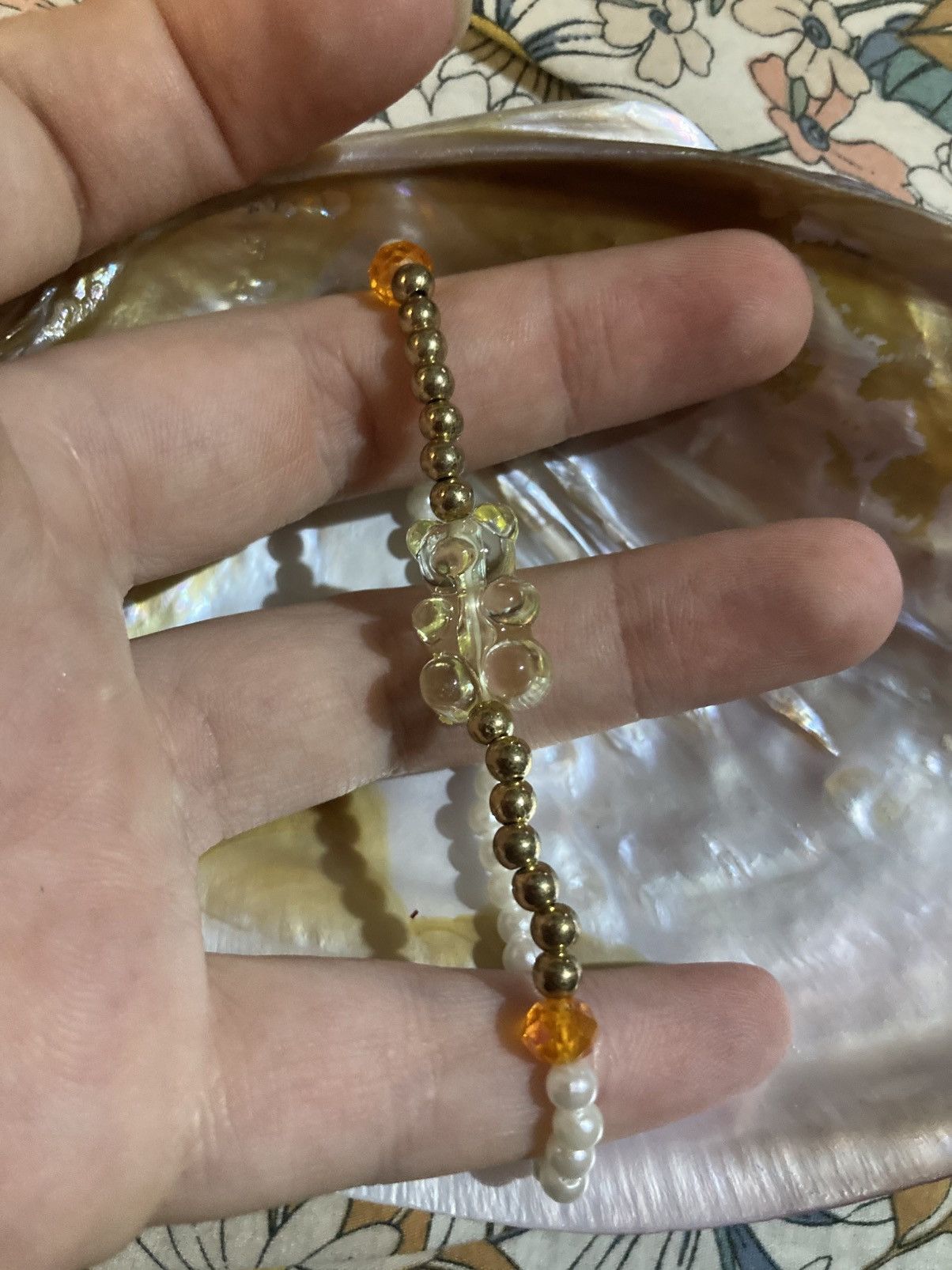 Other Yellow gummy bear and faux pearl bracelet Size ONE SIZE - 2 Thumbnail