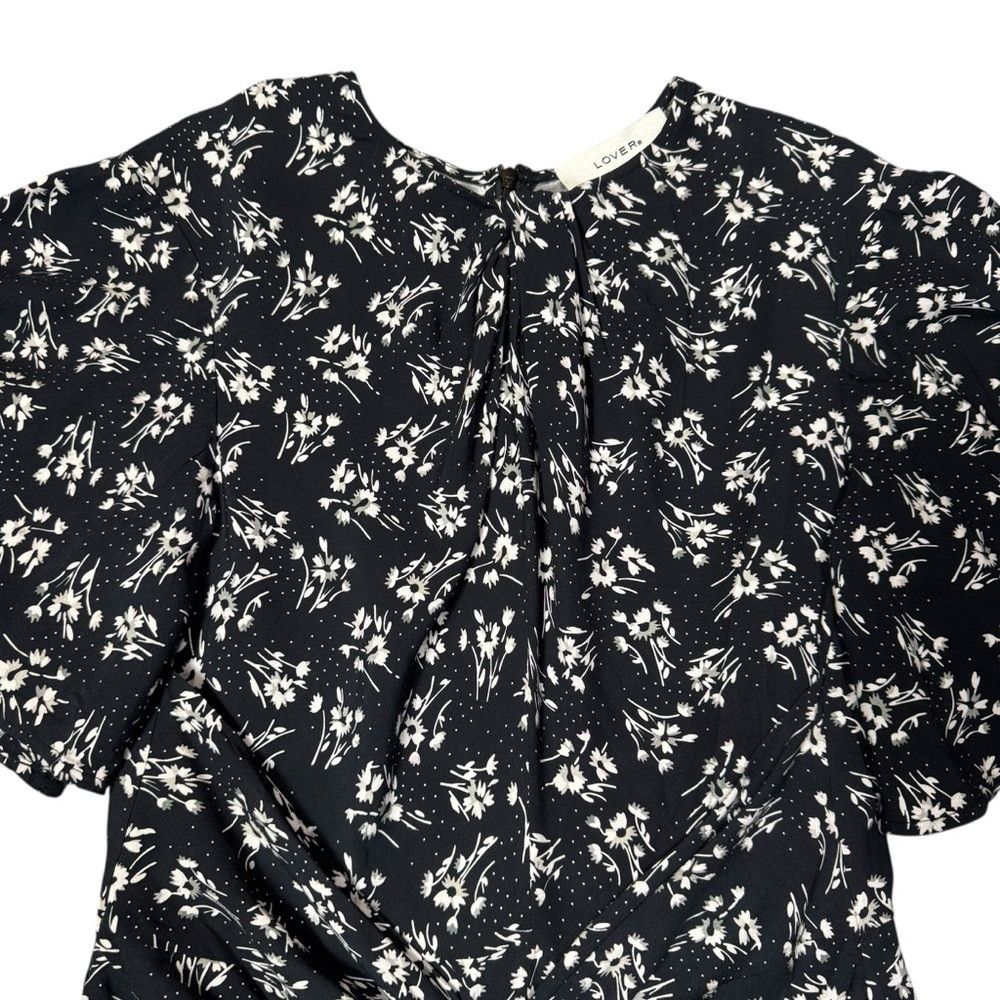 Other LOVER Mimosa Mini Floral Black Viscose Dress Size 8 Size M / US 6-8 / IT 42-44 - 9 Thumbnail