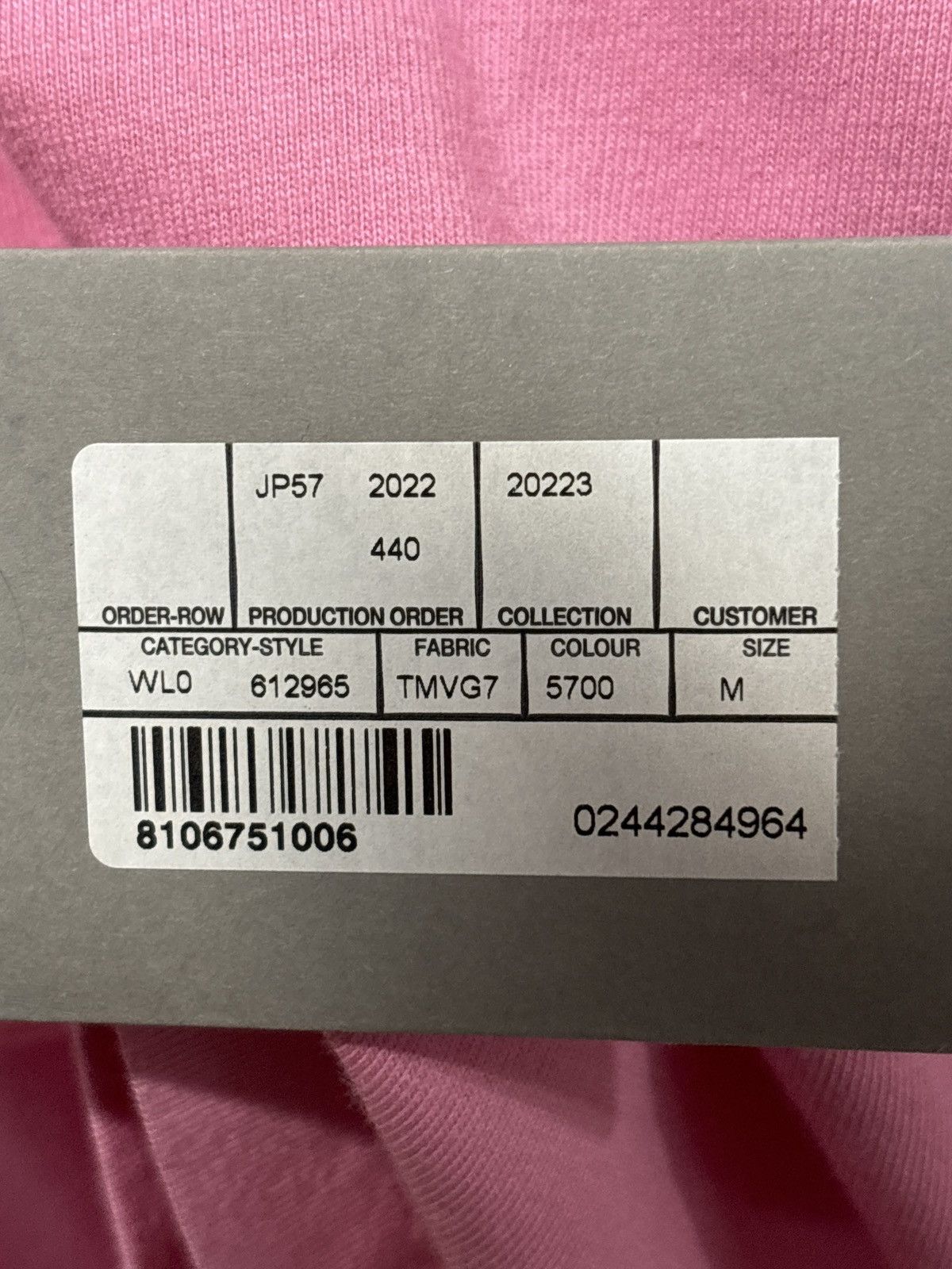 Balenciaga Balenciaga BB Paris Embroidered Tee In Pink Size US M / EU 48-50 / 2 - 6 Thumbnail