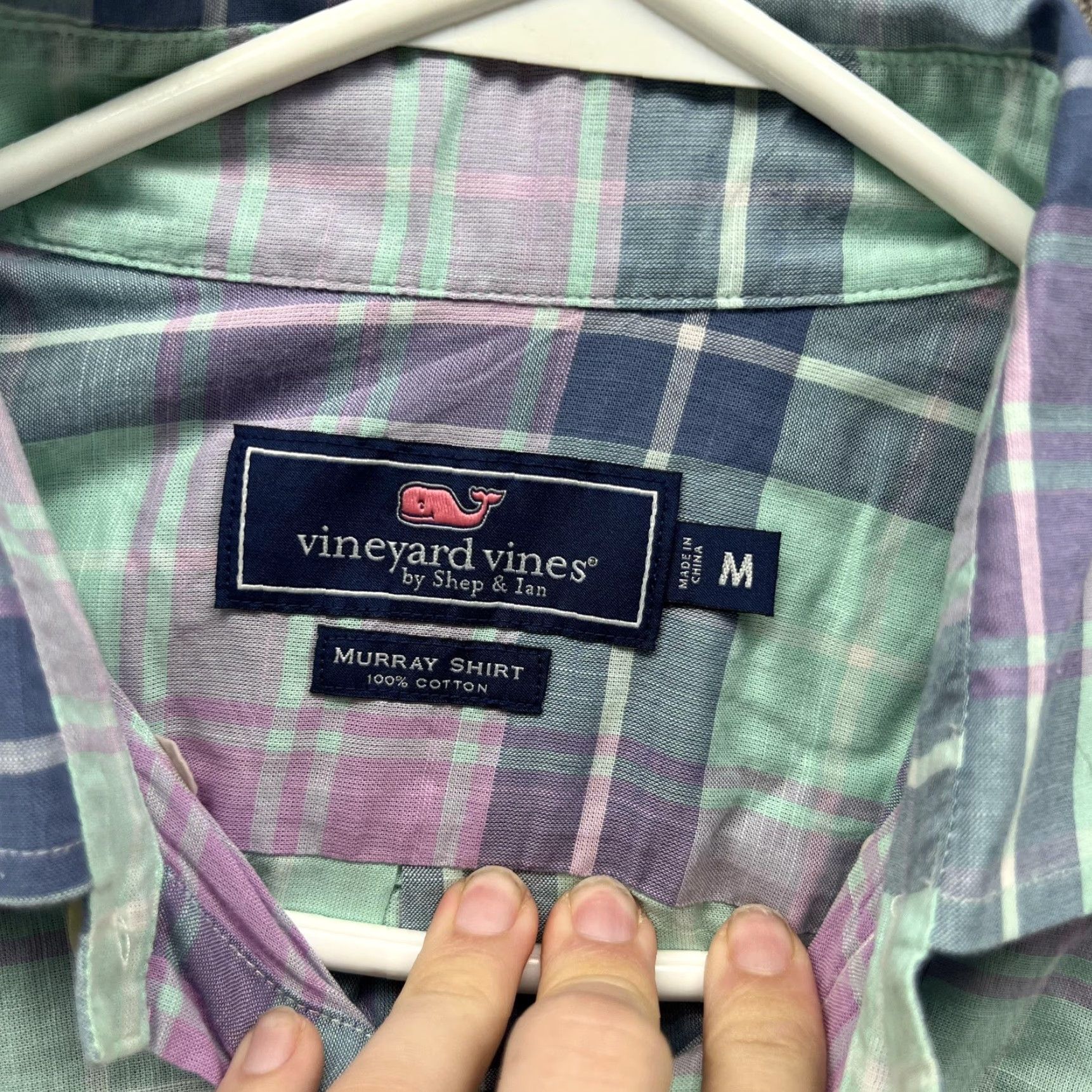 Vineyard Vines Vineyard Vines Shirt Mens M Plaid Murray Long Sleeve Button Front Size US M / EU 48-50 / 2 - 2 Thumbnail
