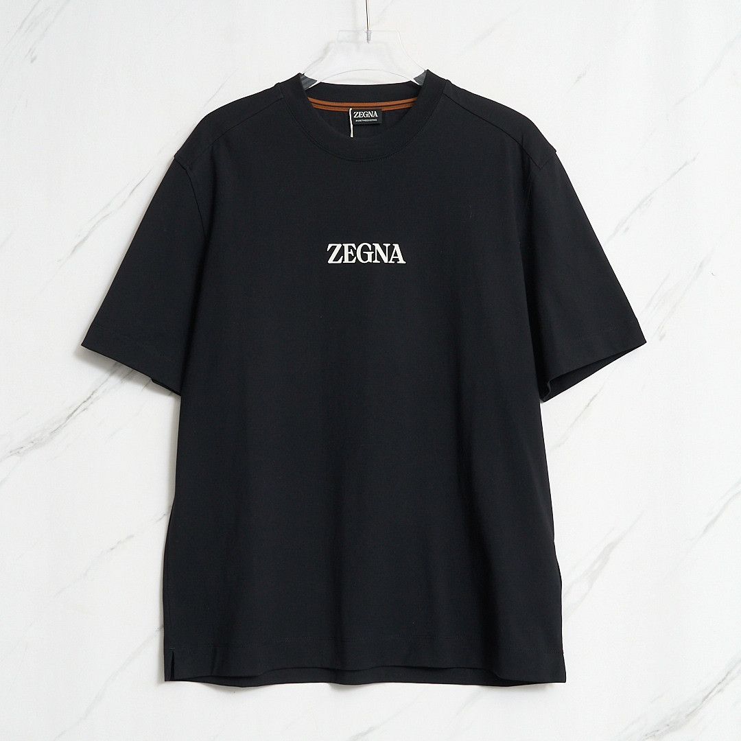 Ermenegildo Zegna ZEGNA Men's Letter Print T-shirt Size US L / EU 52-54 / 3 - 1 Thumbnail