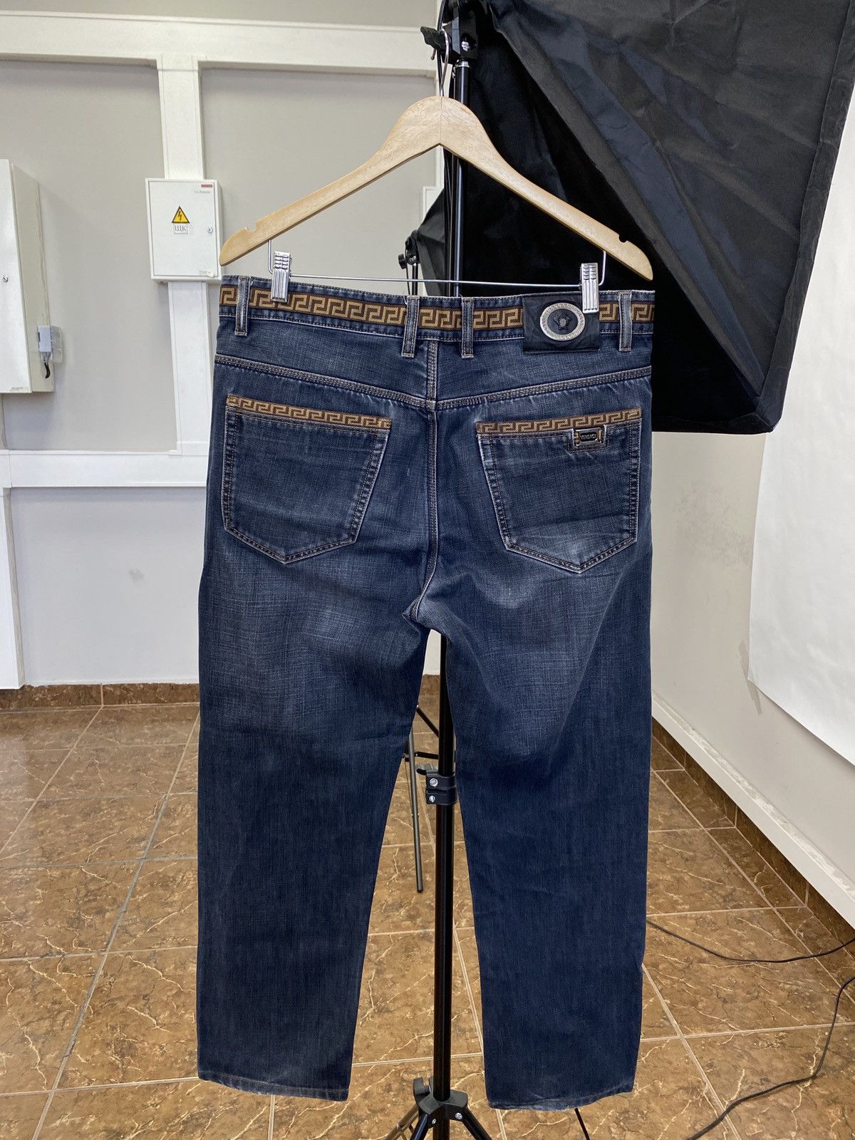 Versace 🇮🇹 Vintage 90s Versace Jeans Rare Retro Hype Y2K Size US 36 / EU 52 - 2 Thumbnail