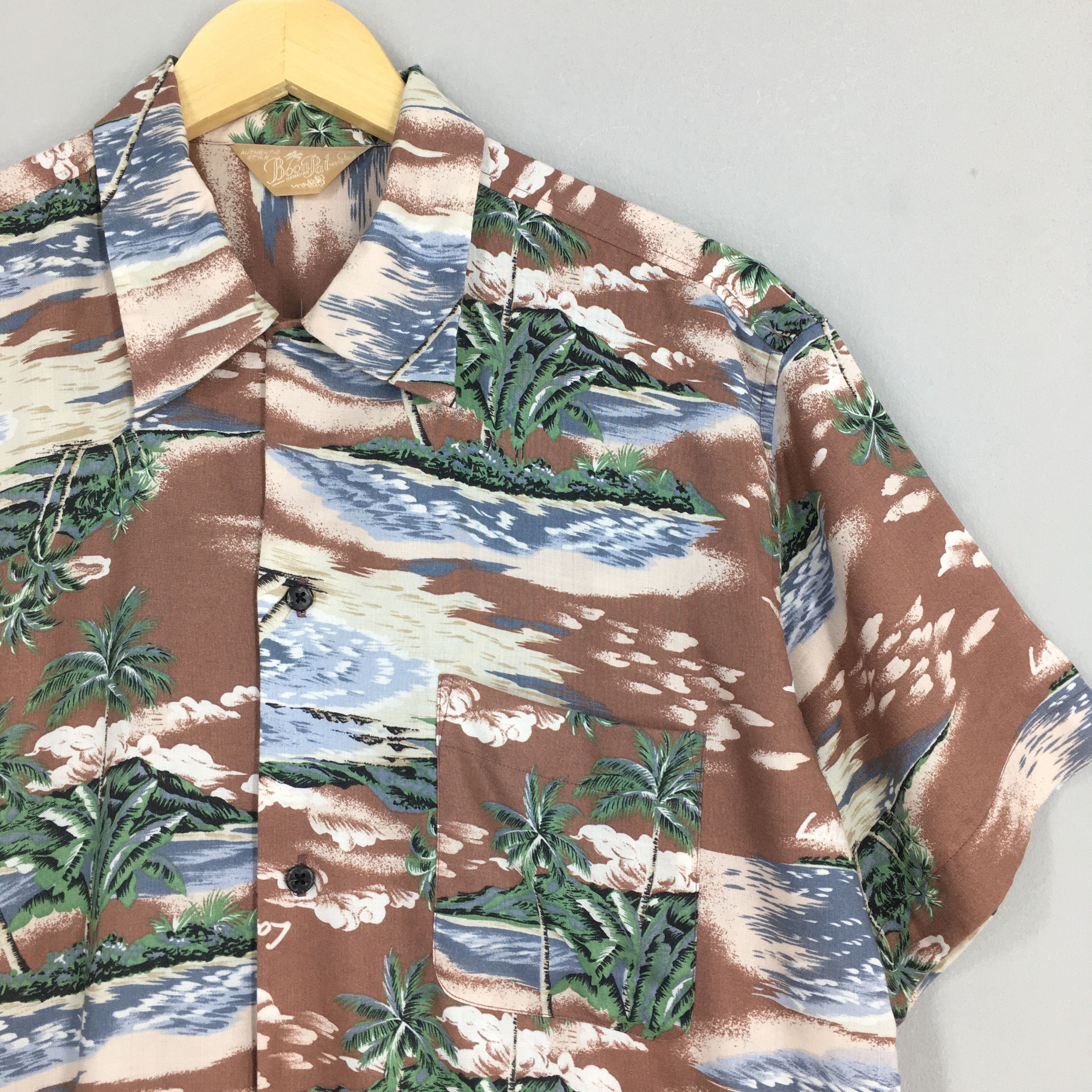 Other Vintage 80s Japanese Hawaiian Aloha Coconut Tree Shirt Large Size US L / EU 52-54 / 3 - 2 Thumbnail