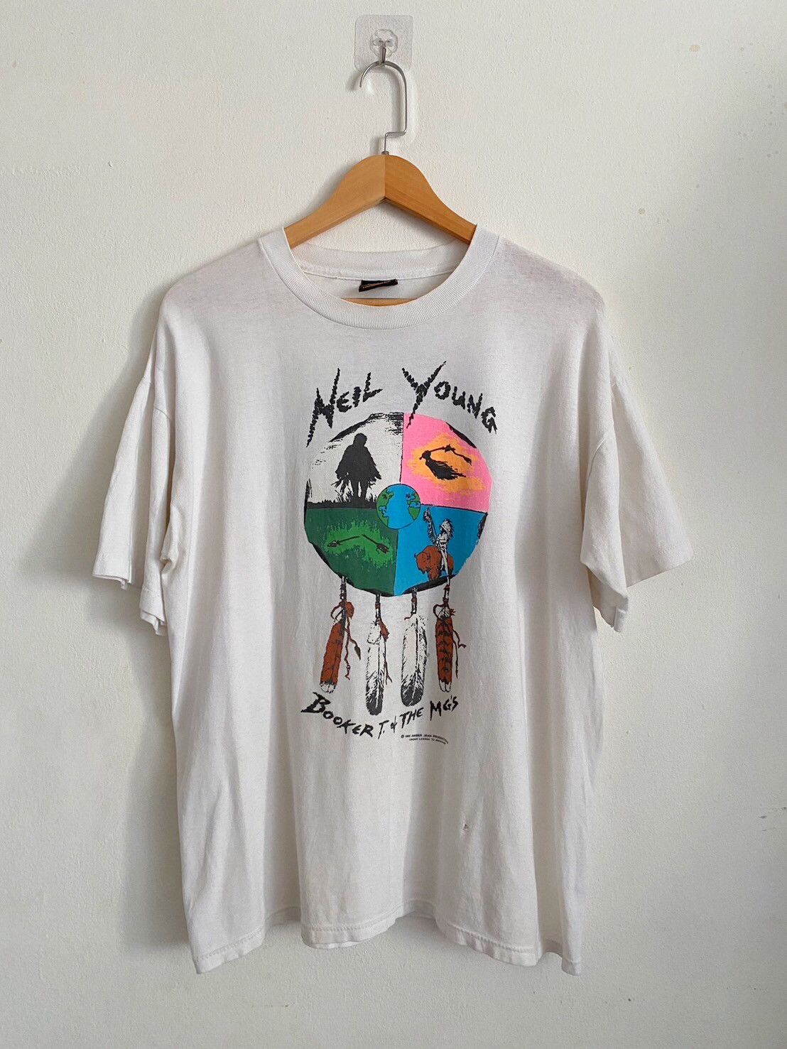 Band Tees × Brockum × Vintage 🎸 Vintage90s Neil Young World Tour’93 Size US XL / EU 56 / 4 - 1 Thumbnail