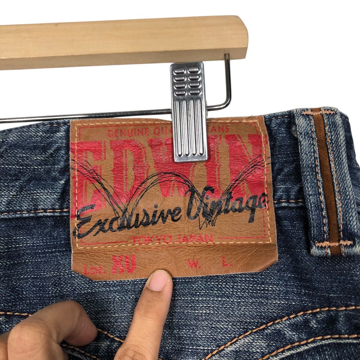 Japanese Brand 📌Exclusive Vintage Denim Jeans Edwin Punk Design IsseyMiyake Size US 32 / EU 48 - 14 Thumbnail