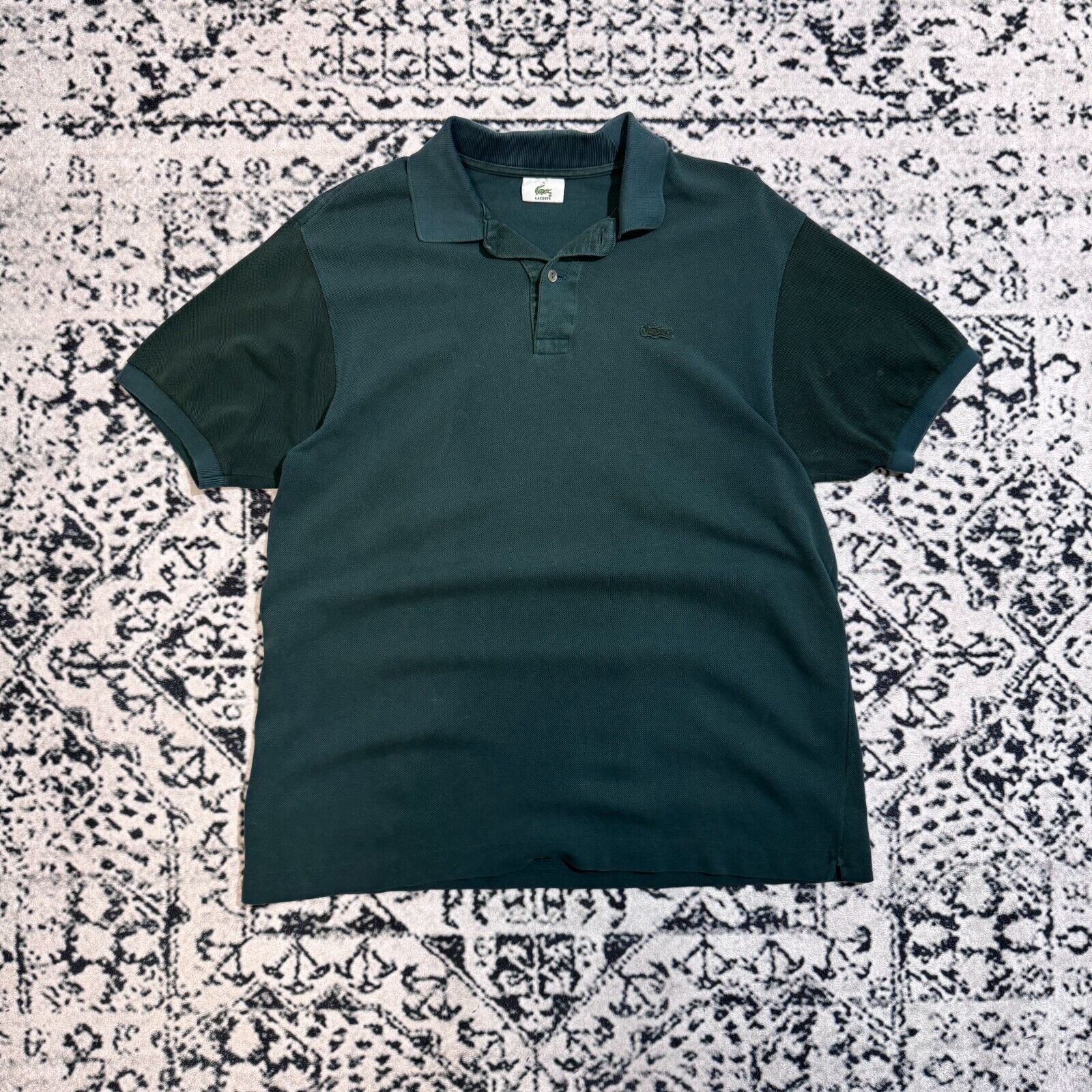 Lacoste × Vintage Vintage Lacoste Unisex Bottle Green Cotton Polo Shirt Size M Size US M / EU 48-50 / 2 - 1 Thumbnail