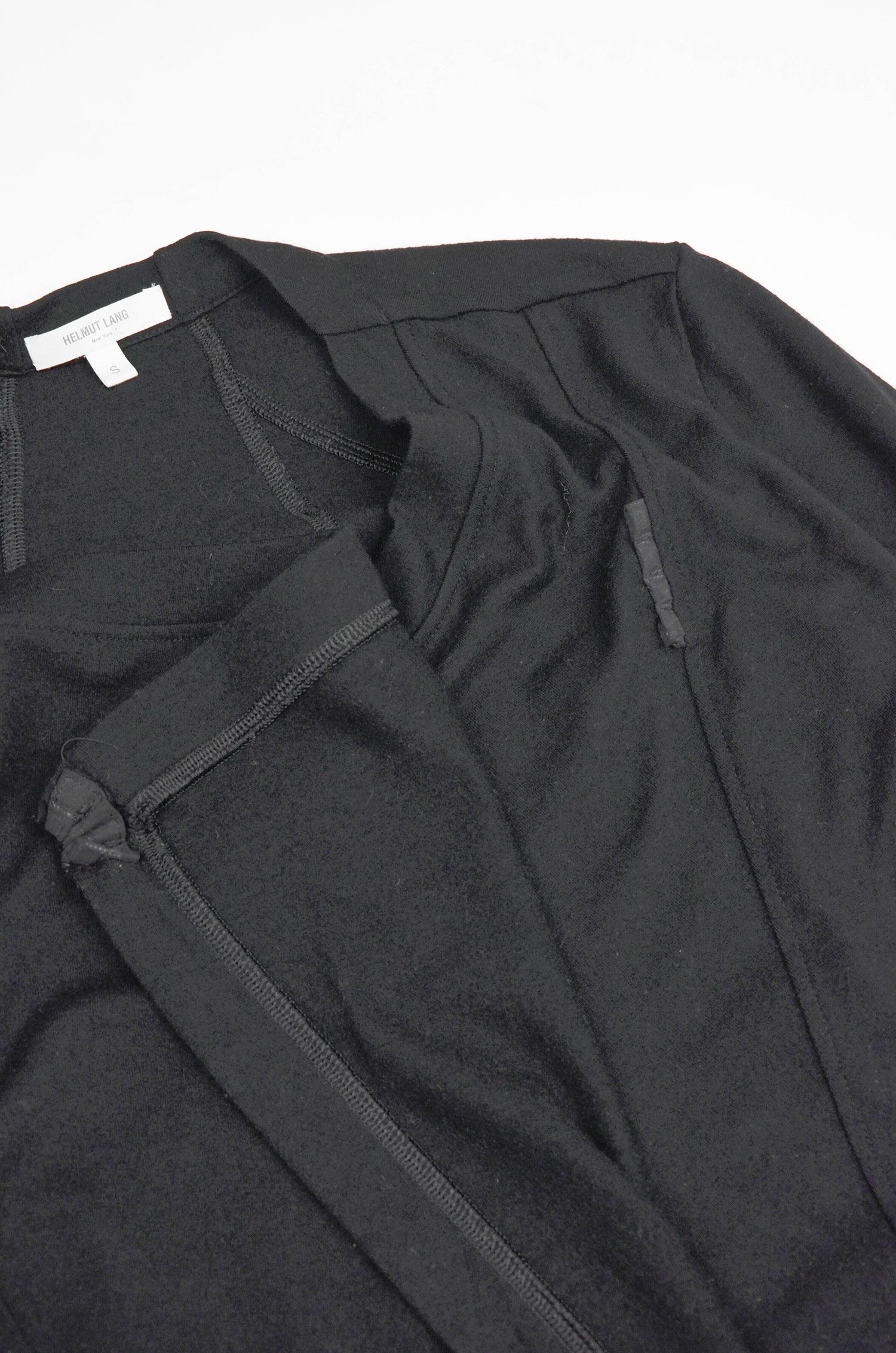 Helmut Lang Helmut Lang Draped Asymmetric Wool Cardigan - Size S Size US S / EU 44-46 / 1 - 6 Thumbnail