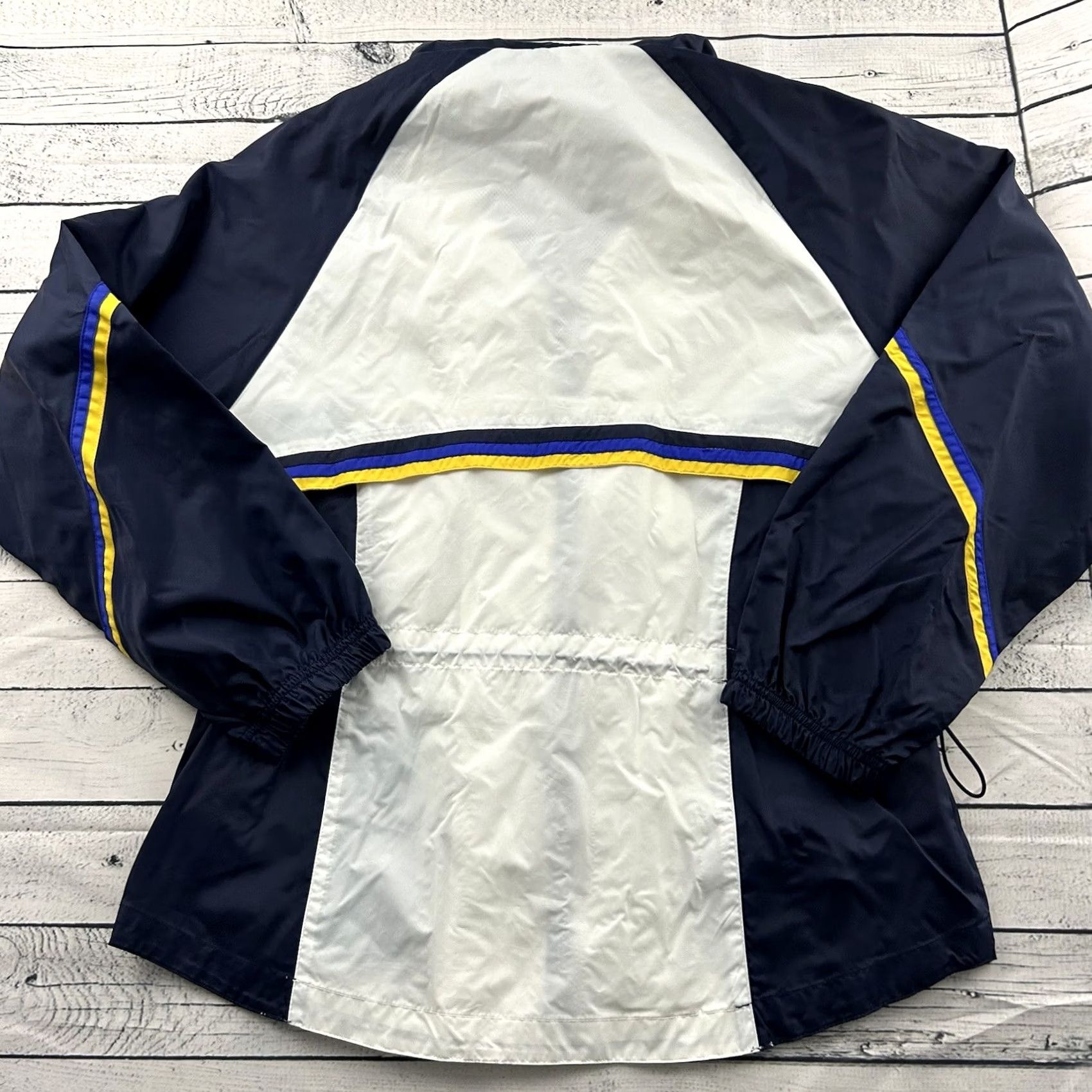Starter VINTAGE Starter Full Zip Lined Track Jacket Women's M White Blue Yellow Shirt Track Jacket Womens M White Blue Yellow Size M / US 6-8 / IT 42-44 - 5 Thumbnail