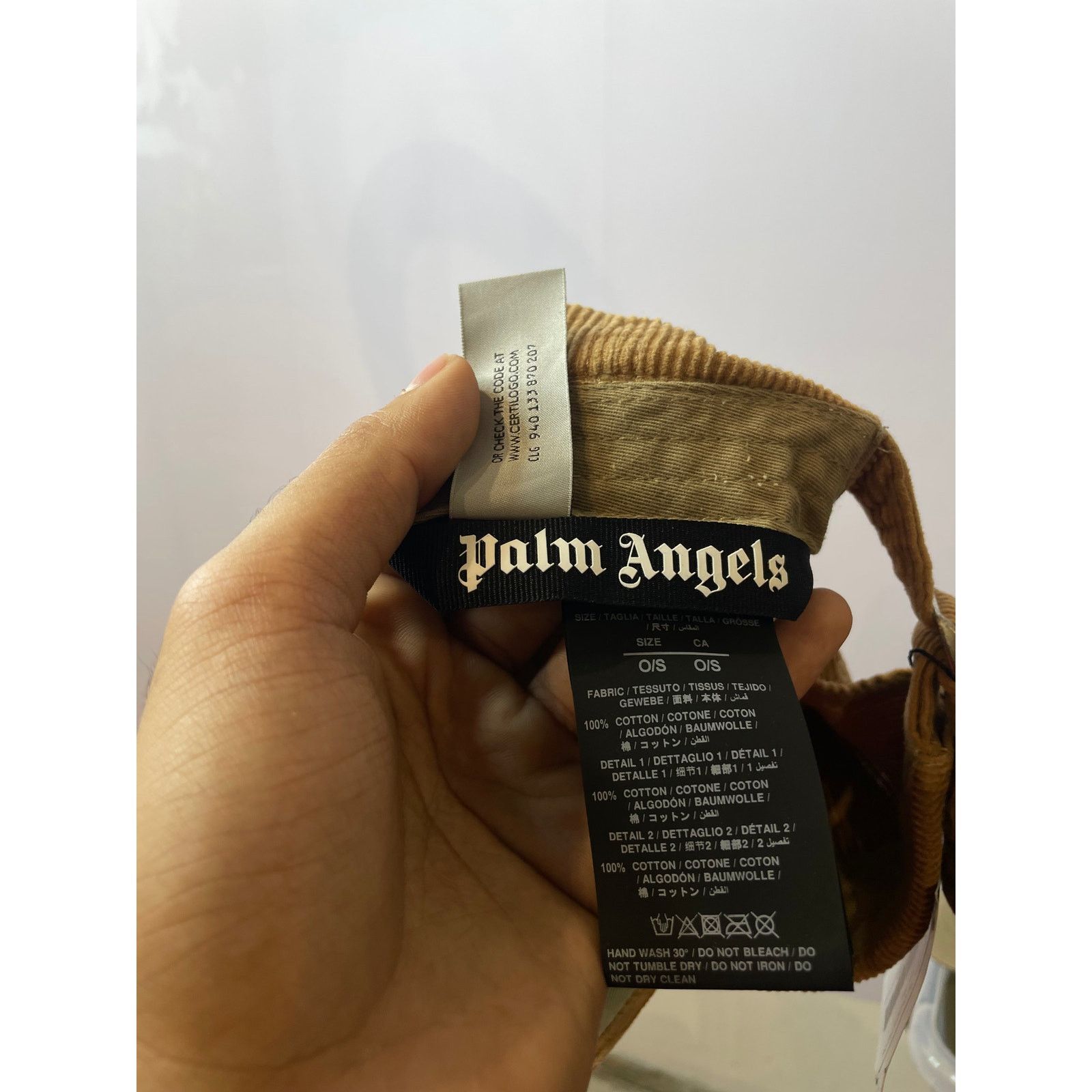 Palm Angels Palm Angels Corduroy Tan Cap Size ONE SIZE - 3 Thumbnail