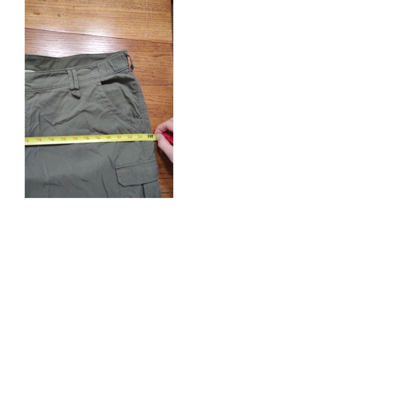 Vintage Duluth Trading Pants Women 18x31 DuluthFlex Roll Up Cargo Stretch Green Nylon Size 40" / US 18 - 9 Thumbnail