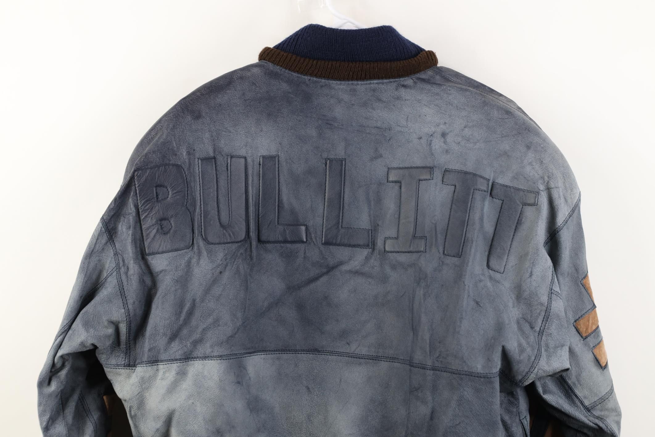 Vintage Deadstock Vintage 80s 90s Egdon Heath Leather Sweater Jacket Size US XL / EU 56 / 4 - 15 Thumbnail