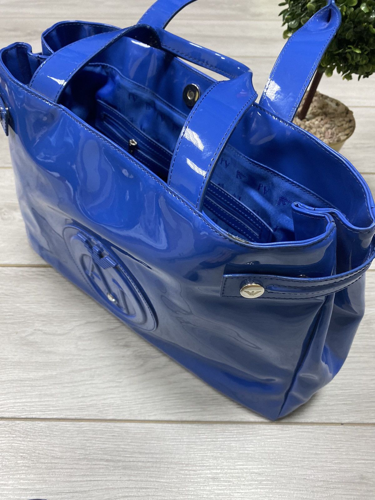 Armani Armani vintage big logo bag handle Size ONE SIZE - 10 Thumbnail