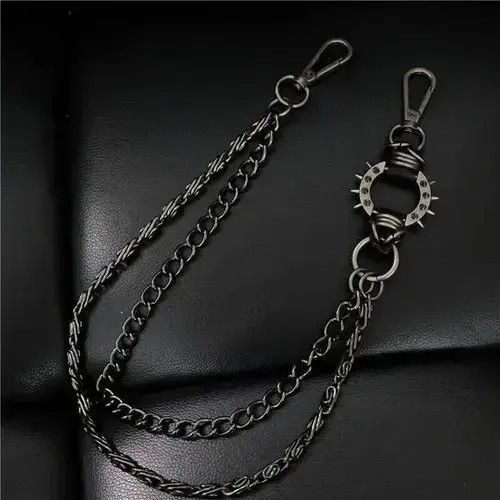Jewelry 2 Layer Waist Punk Wallet Chain Size ONE SIZE - 2 Thumbnail