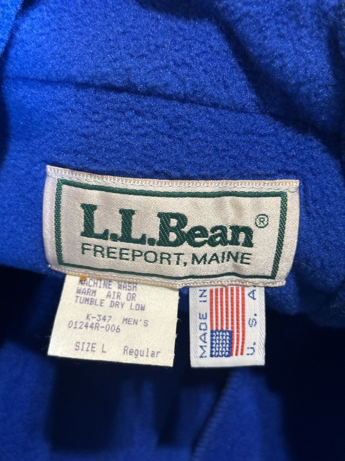 L.L. Bean × Vintage Vintage 90s L.L Bean Blue Fleece Ski Snow Jogger Sweatpants Size US 30 / EU 46 - 2 Thumbnail