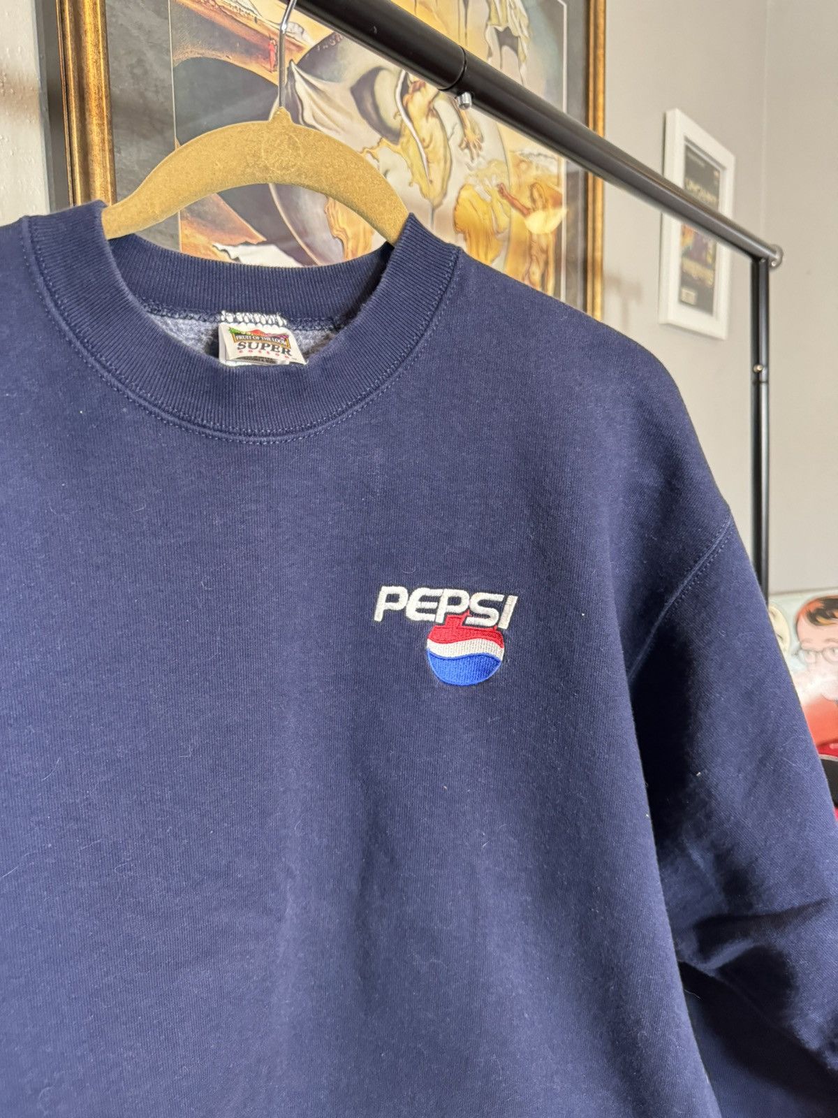 Pepsi × Vintage Vintage Pepsi Crewneck Sweatshirt Size US L / EU 52-54 / 3 - 3 Thumbnail