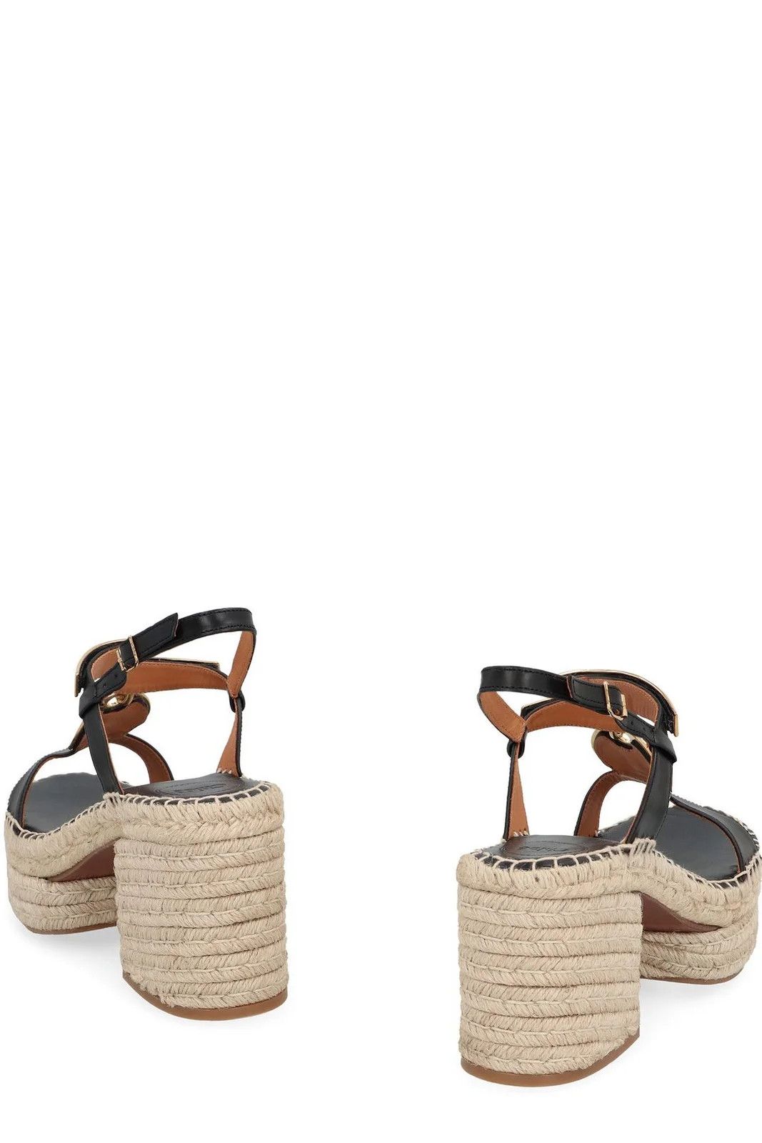 Chloe o1loc1c1024 Pema Espadrillas in Black Gold Size US 6 / IT 36 - 4 Thumbnail