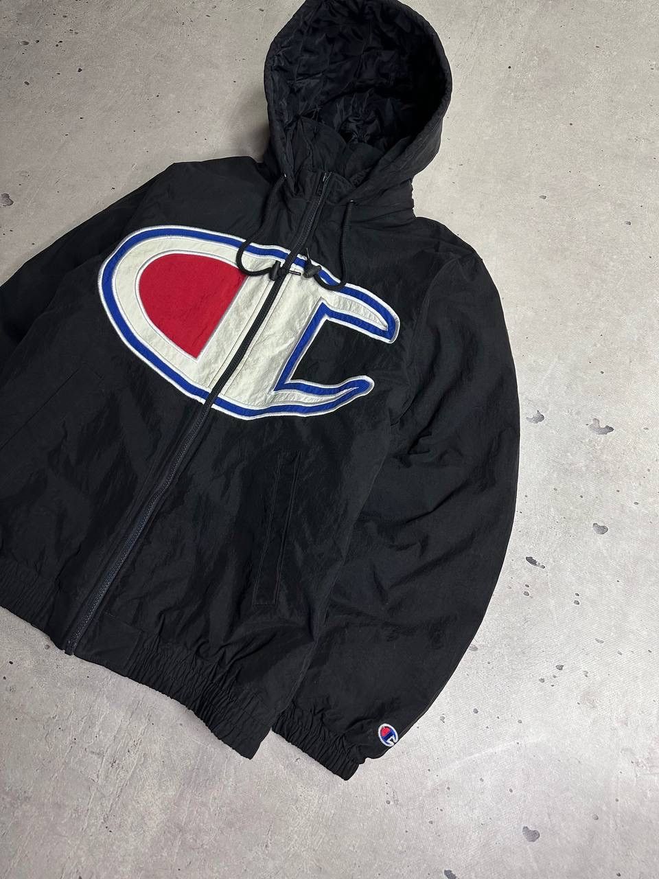 Supreme Supreme x Champion Hooded Jacket Big Logo Spellout M Y2K Size US M / EU 48-50 / 2 - 7 Thumbnail