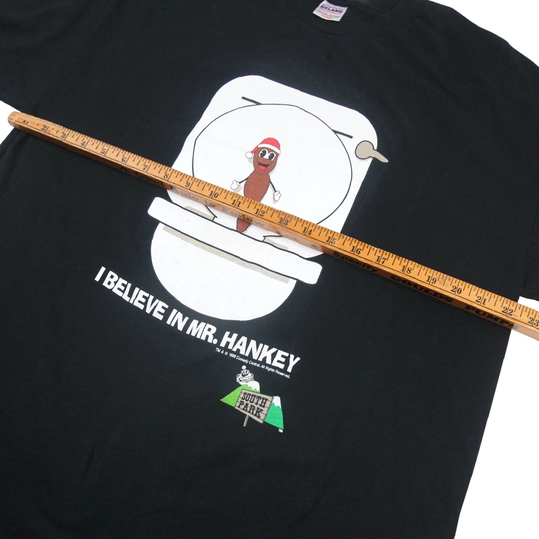 Vintage VINTAGE South Park Mr. Hankey Mens XL Graphic T Shirt Black Size US XL / EU 56 / 4 - 5 Thumbnail