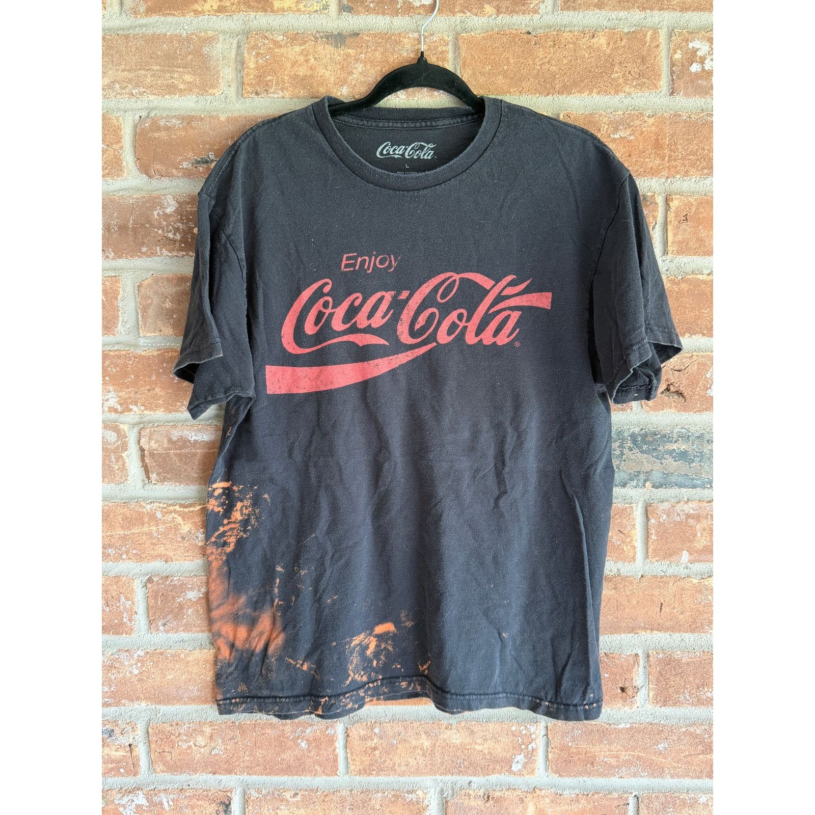 Coca Cola Vintage Coca Cola Distressed Tee Bleach Fade Large Size US L / EU 52-54 / 3 - 1 Thumbnail