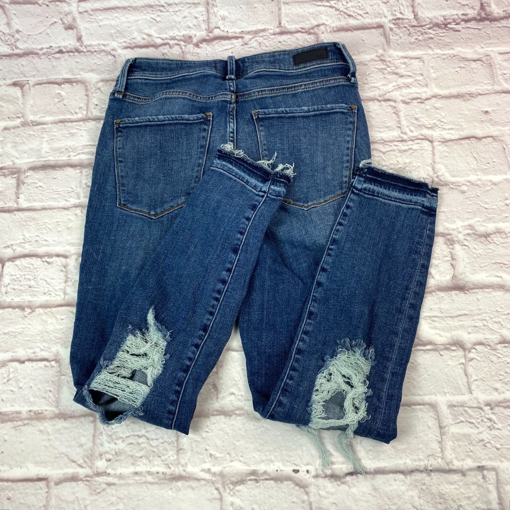 Abercrombie & Fitch Abercrombie & Fitch Juniors Teens Jeans 28/6 Simone High Rise Ankle Distressed Jeans Size 28" / US 6 / IT 42 - 3 Thumbnail