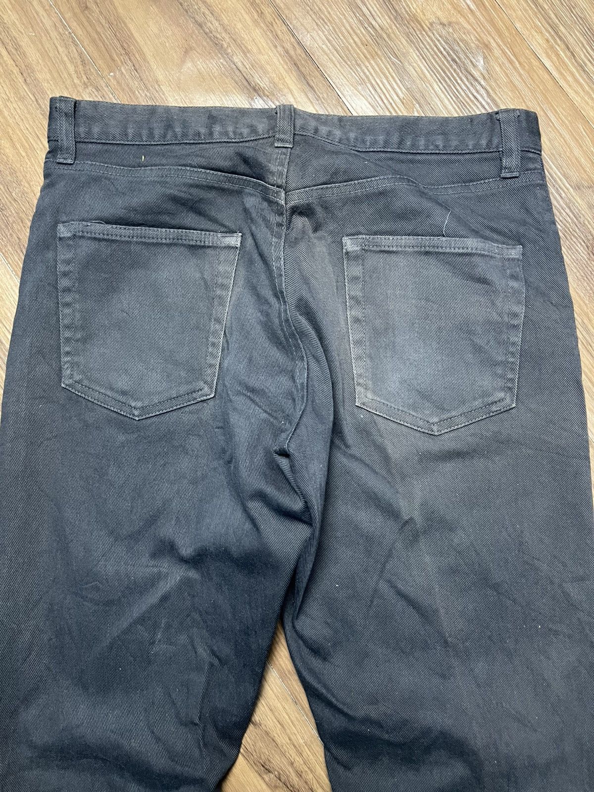 PPFM PPFM Japanese Brand Dark Grey Faded Denim Jeans (40) Size US 31 - 12 Thumbnail