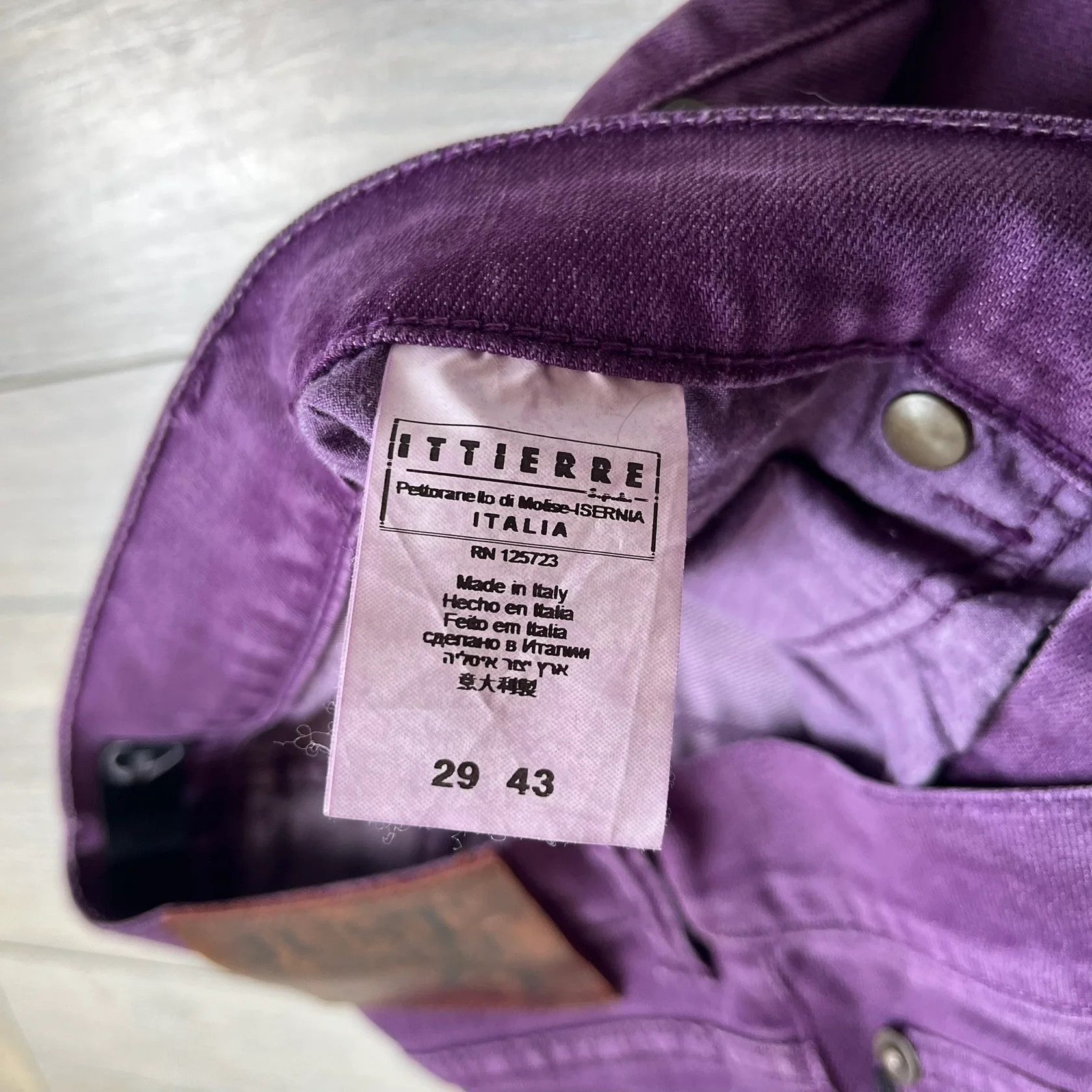 Just Cavalli Just Cavalli 2010's Purple Slim Jeans Size US 29 - 10 Thumbnail