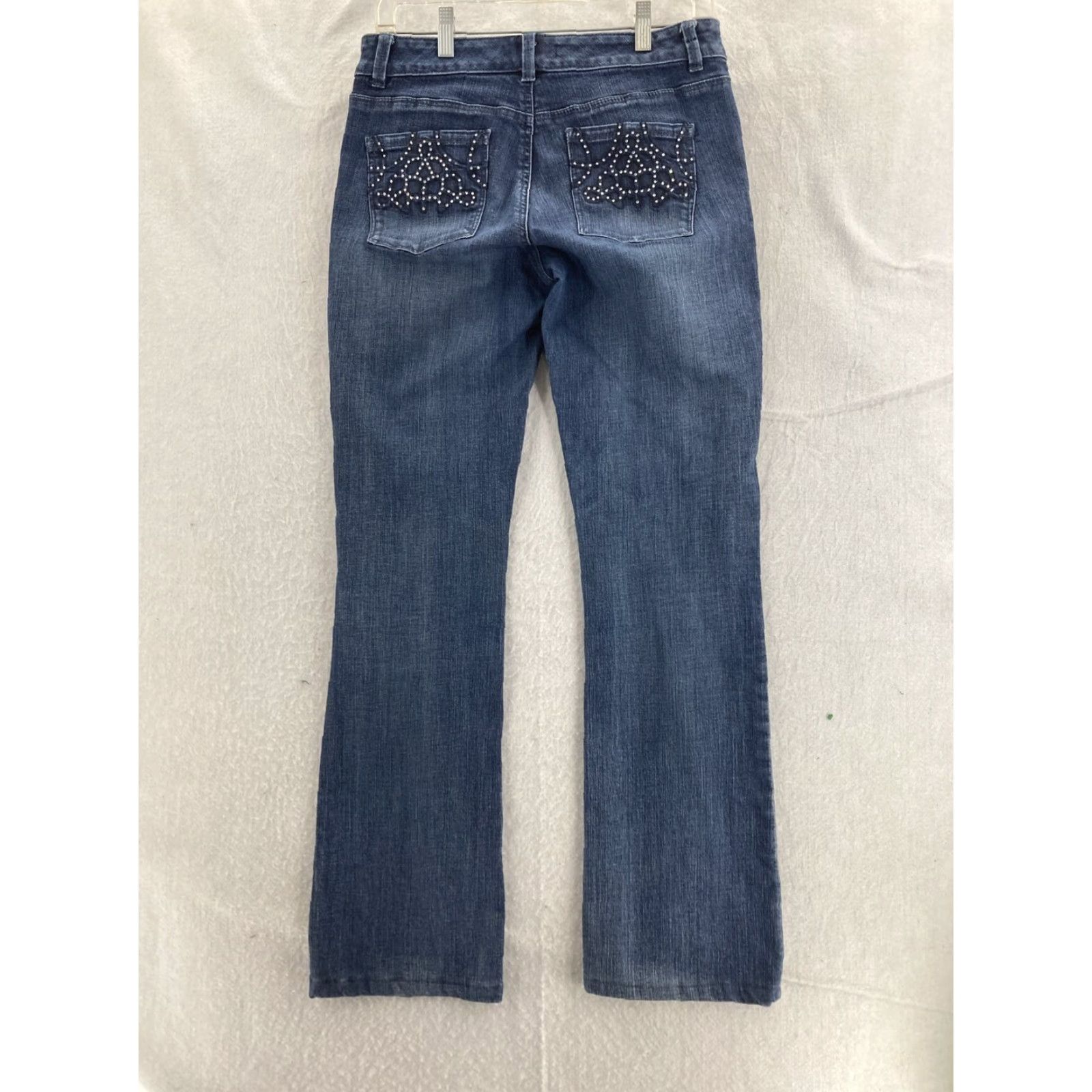 White House Black Market VINTAGE White House Black Market Jeans Womens 6R Blue Low Rise Boot Cut Size 28" / US 6 / IT 42 - 2 Thumbnail