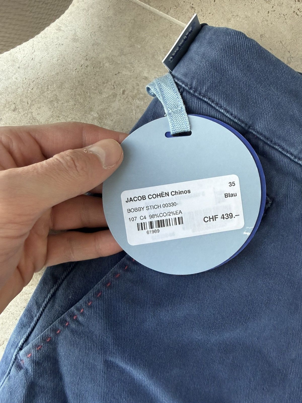 Jacob Cohen JACOB COHEN Comfort Bobby Chino Pants Size US 35 - 3 Thumbnail