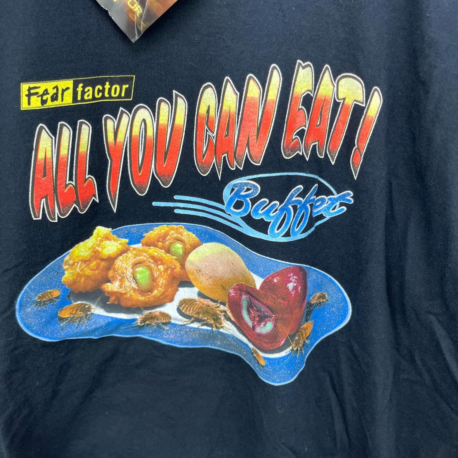 Vintage Vintage Fear Factor All You Can Eat Buffet Promo T-Shirt 2XL Size US XXL / EU 58 / 5 - 3 Thumbnail