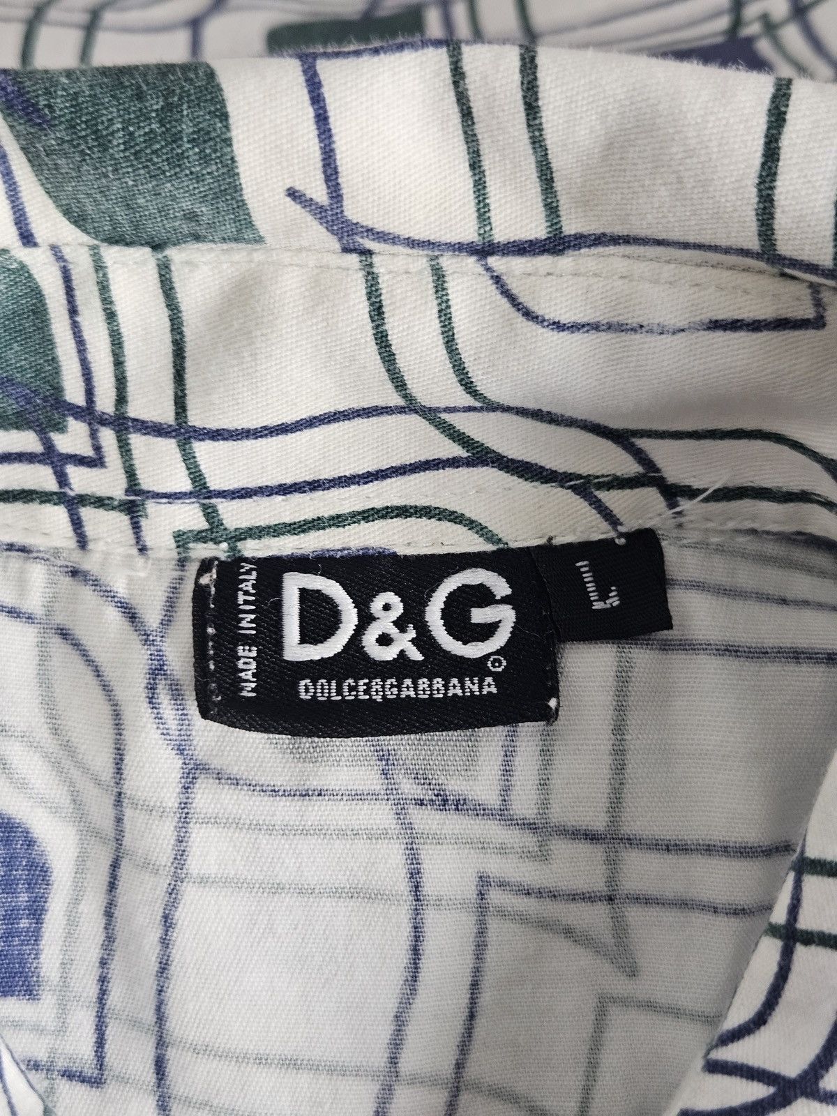 Dolce & Gabbana Dolce & Gabbana geomatric pattern shirt Size US L / EU 52-54 / 3 - 4 Thumbnail