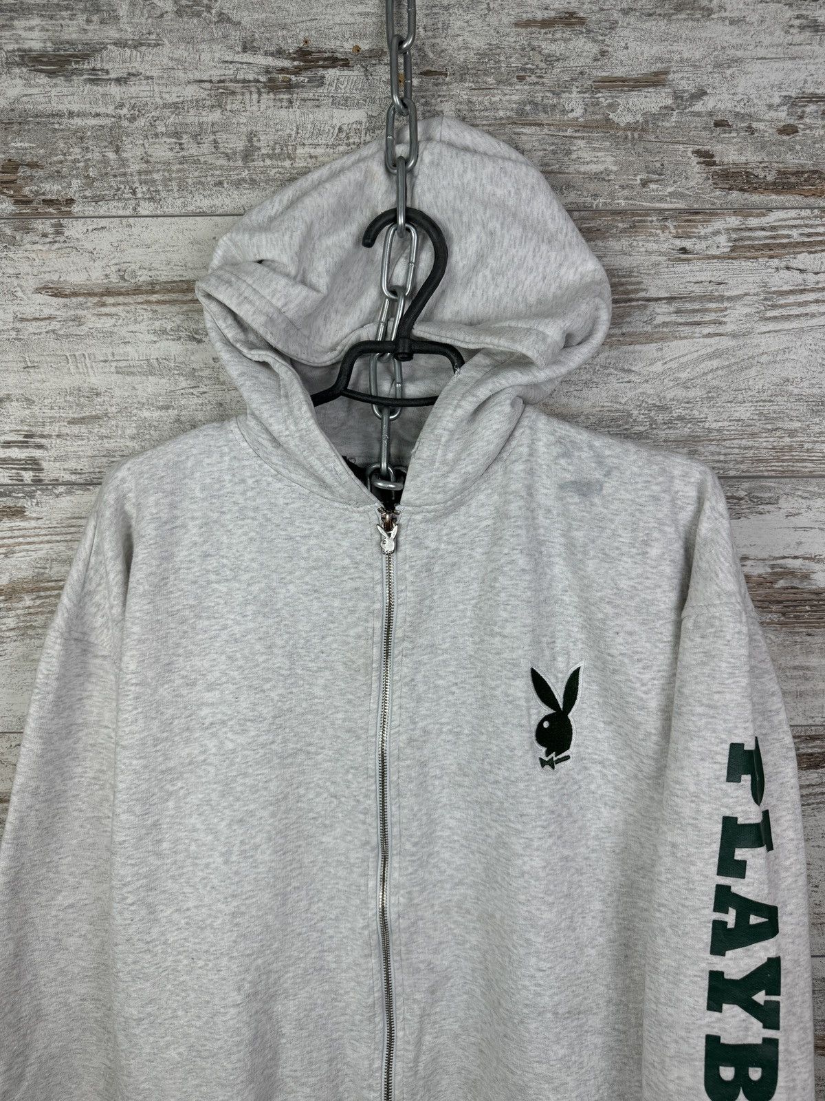 Japanese Brand Mens Vintage Playboy zip hoodie big logo jacket sweatshirt Size US S / EU 44-46 / 1 - 3 Thumbnail