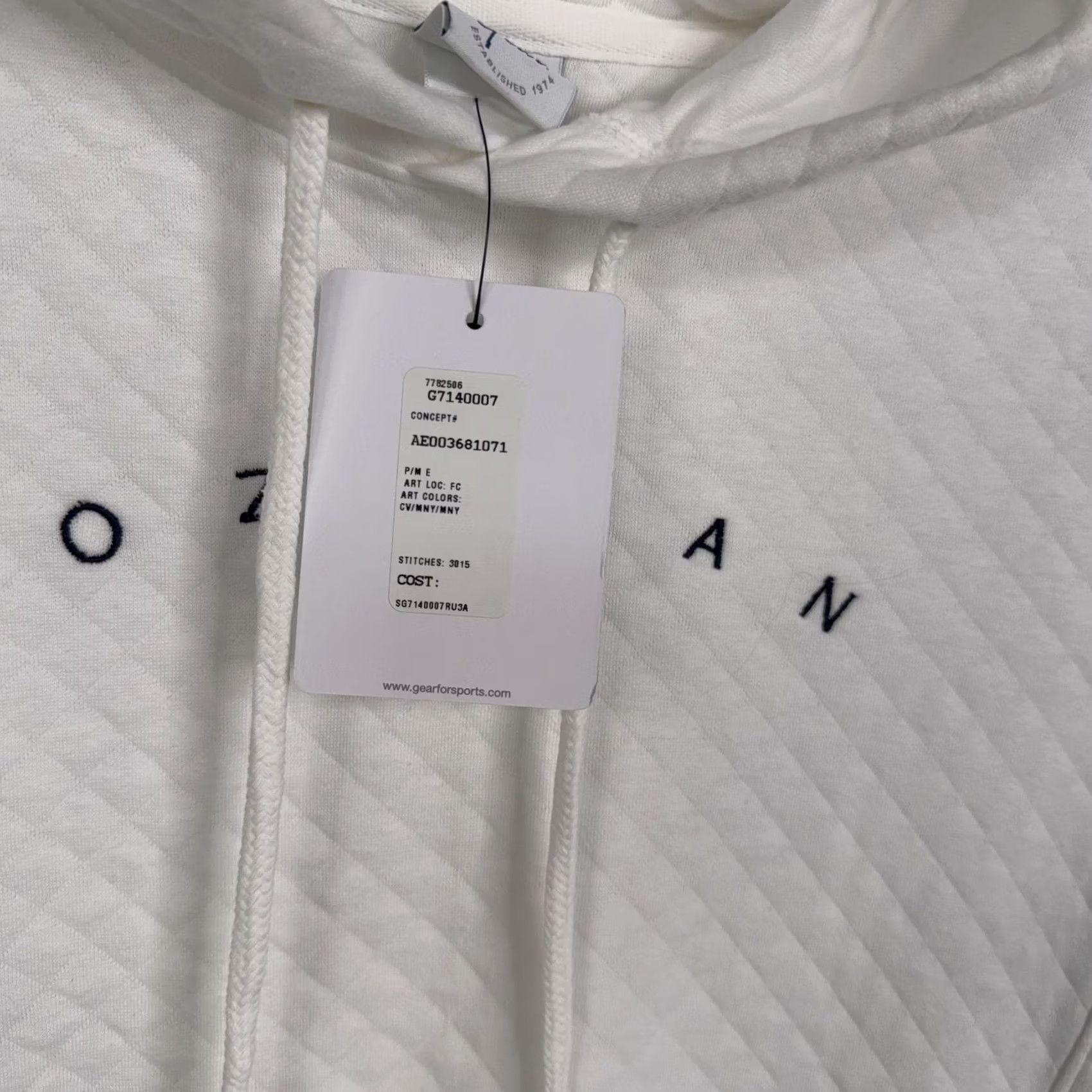Vintage Gear for Sports Hoodie Mens Medium White Quilted Pullover Bozeman Elk Sweatshirt Size US M / EU 48-50 / 2 - 3 Thumbnail
