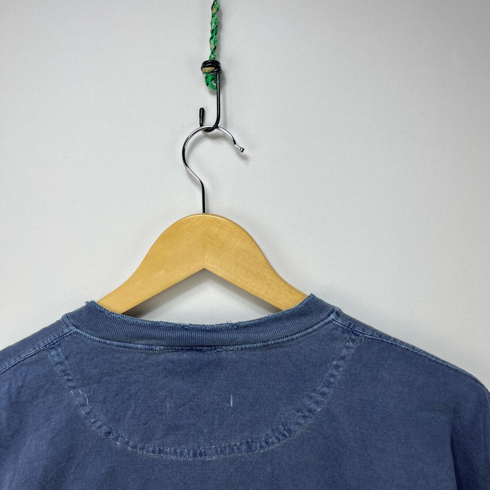 American Eagle Outfitters × Vintage Vintage 90s American Eagle Sun Faded Blank HenleyShirt Large Size US L / EU 52-54 / 3 - 10 Thumbnail