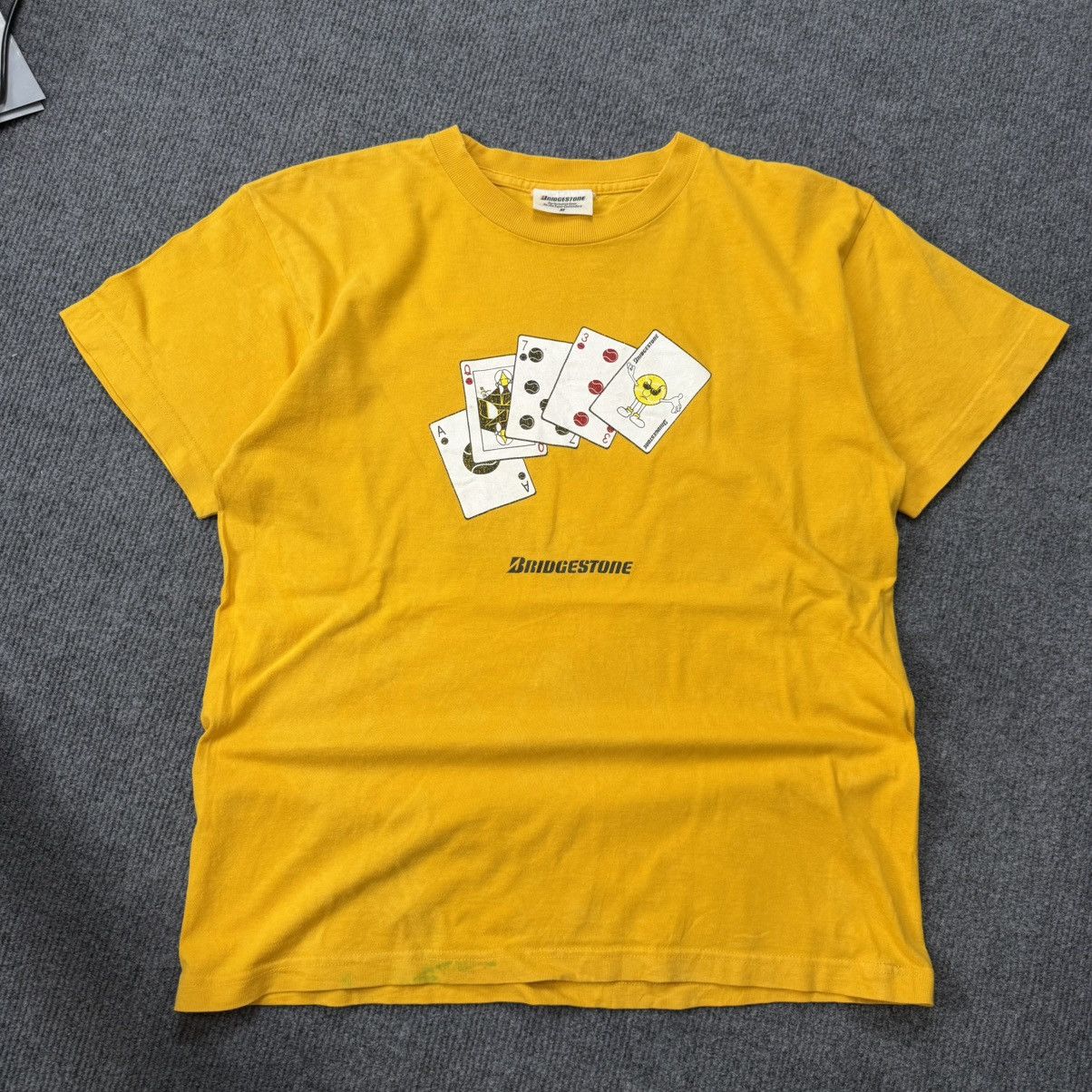 Vintage Bridgestone Tennis Playing Cards Graphic Tee (Japan Vintage) Size US M / EU 48-50 / 2 - 1 Thumbnail