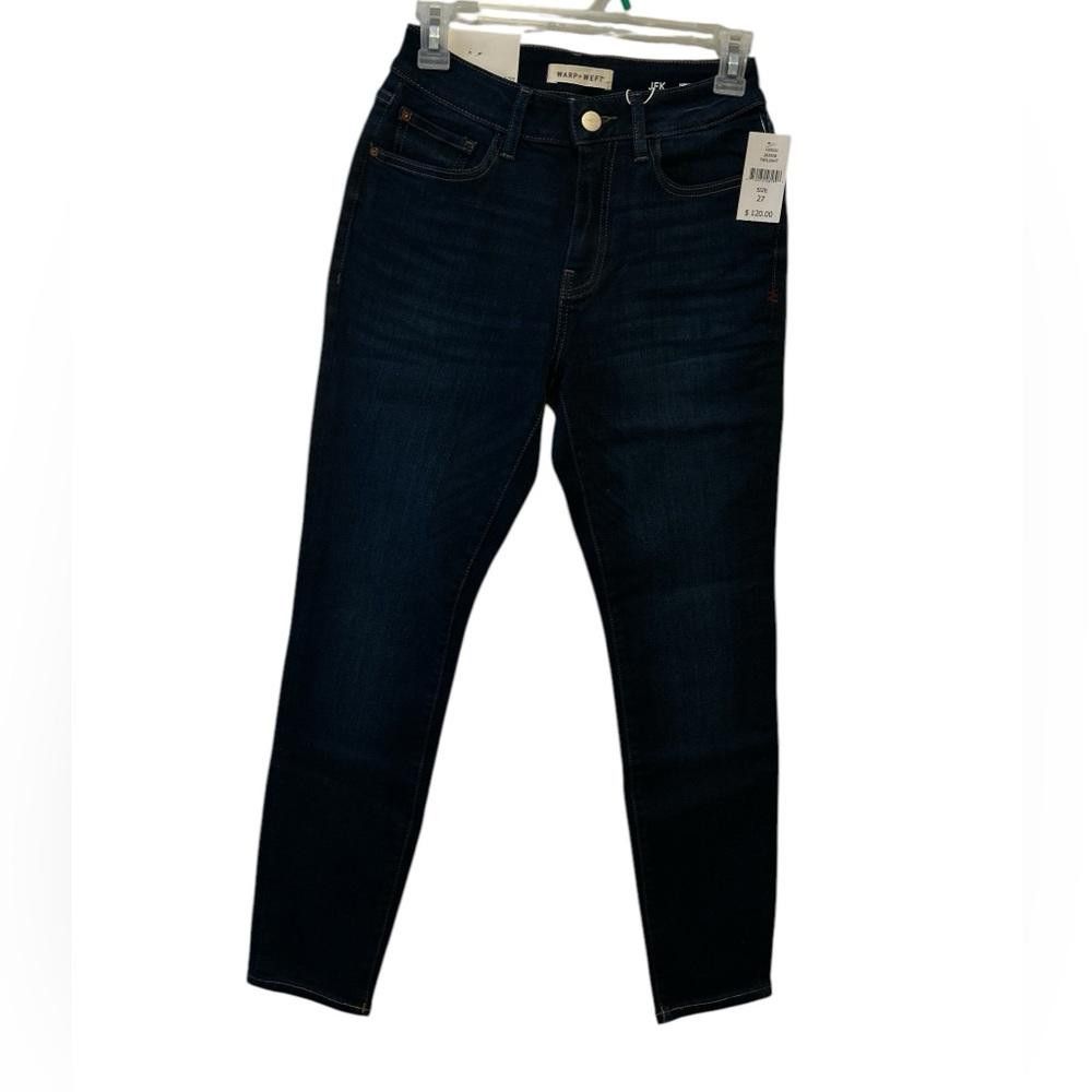 Designer BNWT Warp + Weft JFK Skinny Jeans Size 27 Size 27" / US 4 / IT 40 - 2 Thumbnail