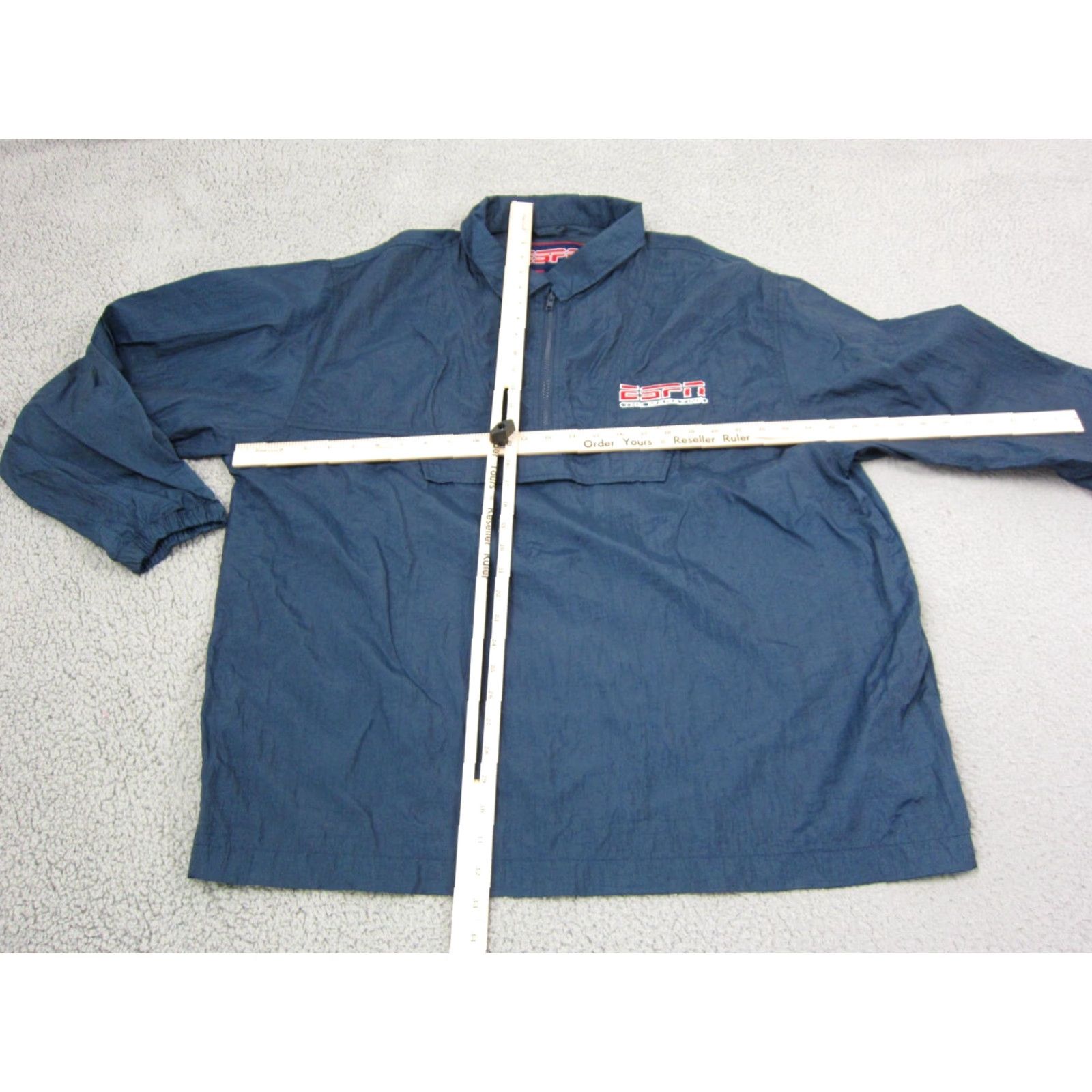 Vintage VINTAGE ESPN Jacket Mens XL Blue Satin Bomber 90s Windbreaker Size US XL / EU 56 / 4 - 6 Thumbnail