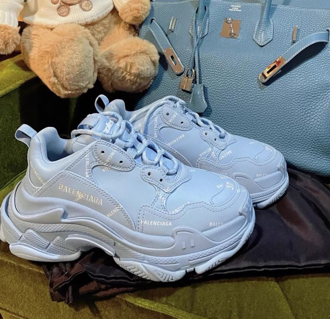 Balenciaga Balenciaga Women's Blue Sneakers Size 35 Size US 4.5 / IT 34.5 - 7 Thumbnail