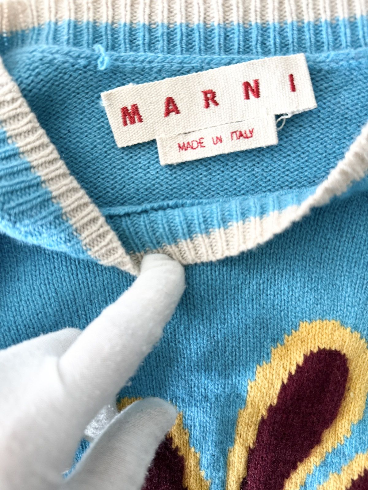 Marni STEAL! Marni 70’s Flower Cashmere Sweater Size US S / EU 44-46 / 1 - 5 Thumbnail